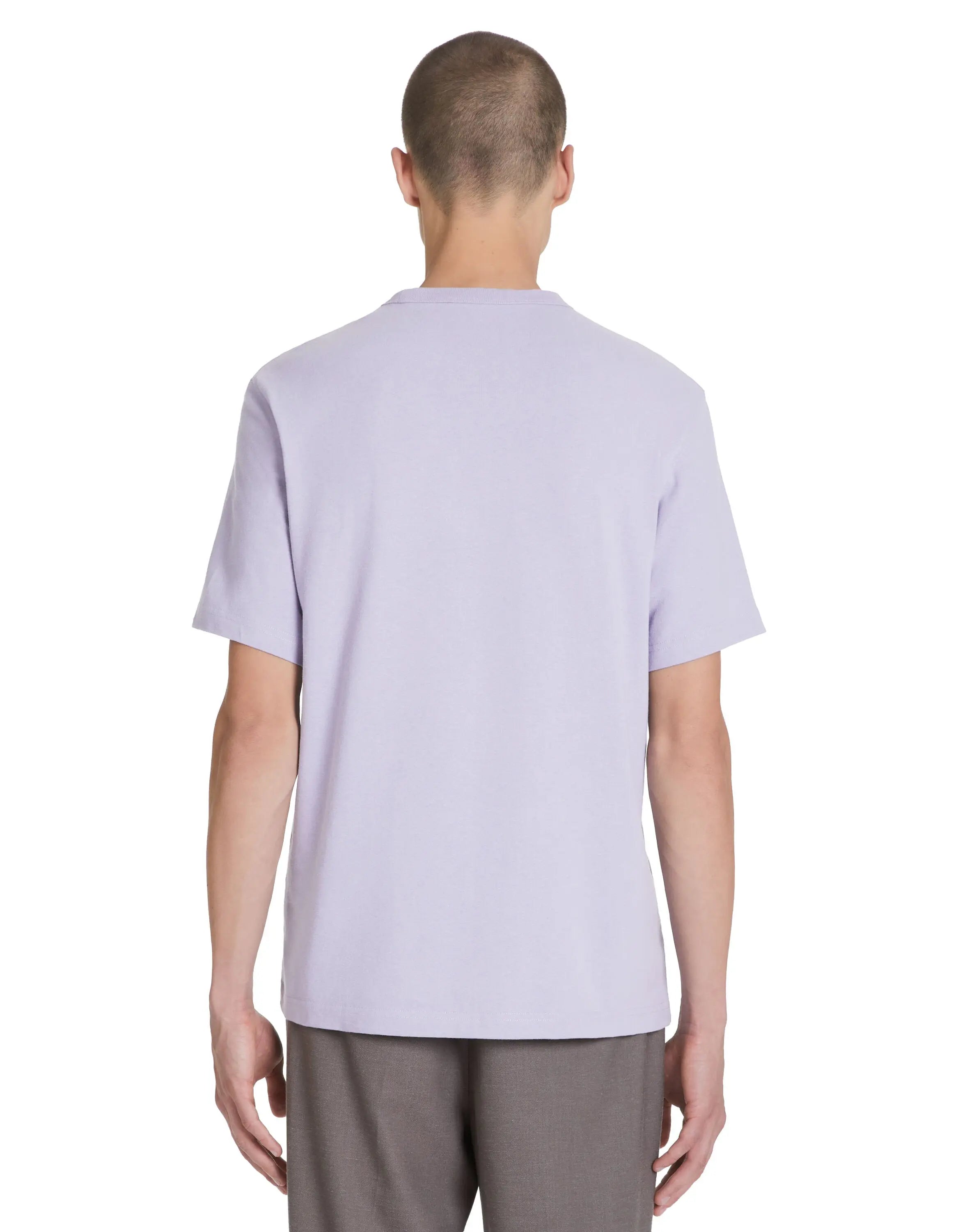 100% Cotton Boxy Crew Neck T-Shirt - Pink_04