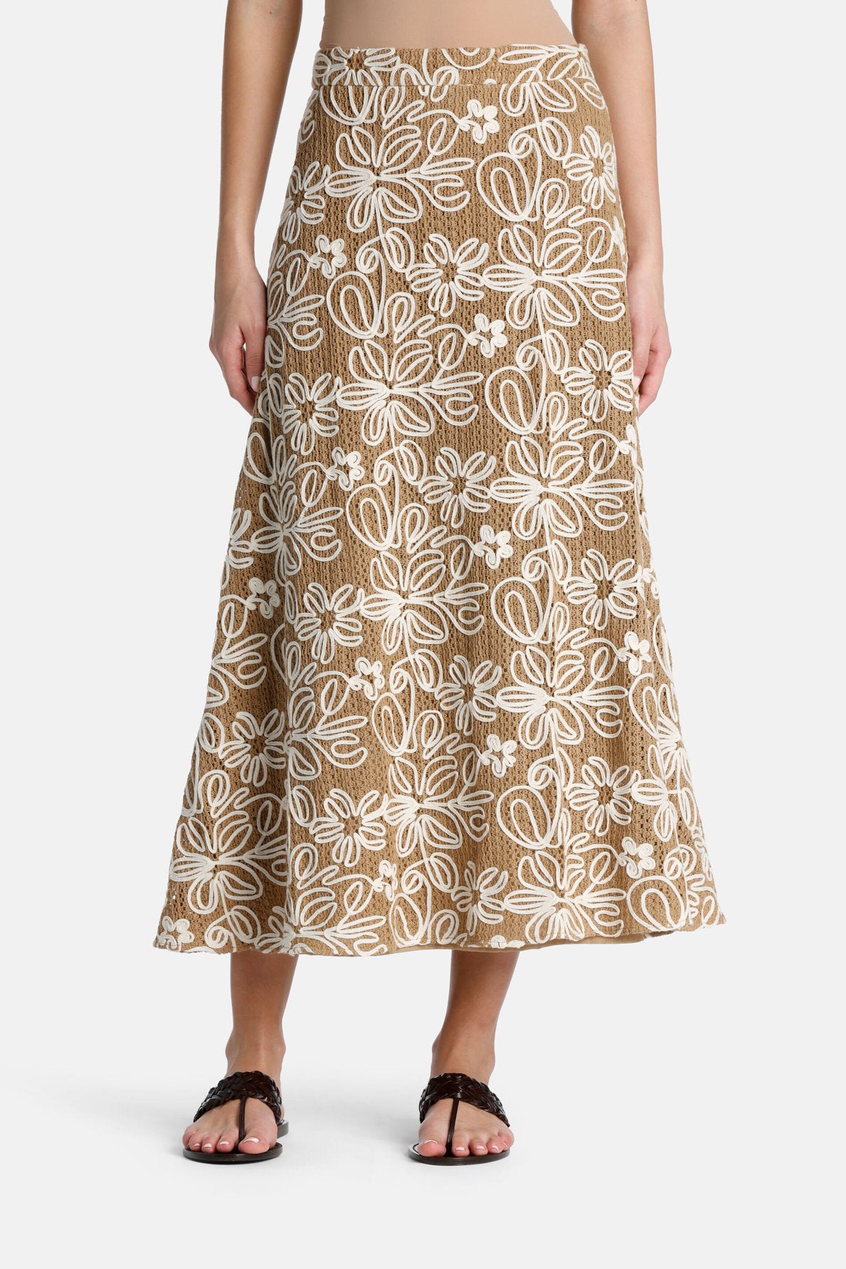 Luisa Spagnoli_Tenente - Embroidered Skirt_TENENTE_4451_01