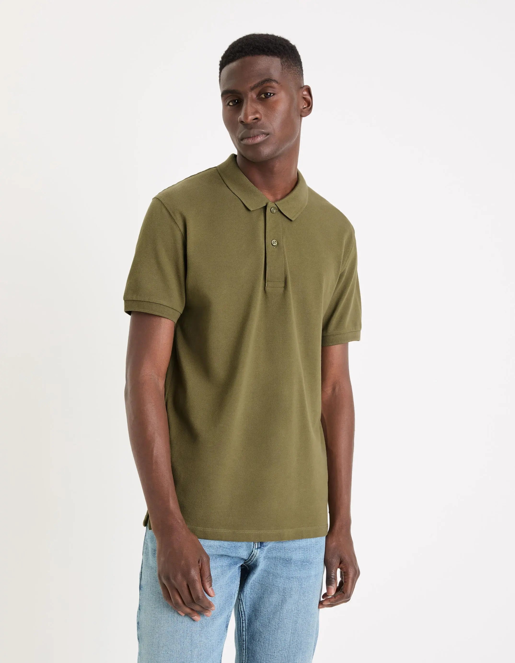 Brown Polo Shirt_TEONE_DARK KHAKI_01