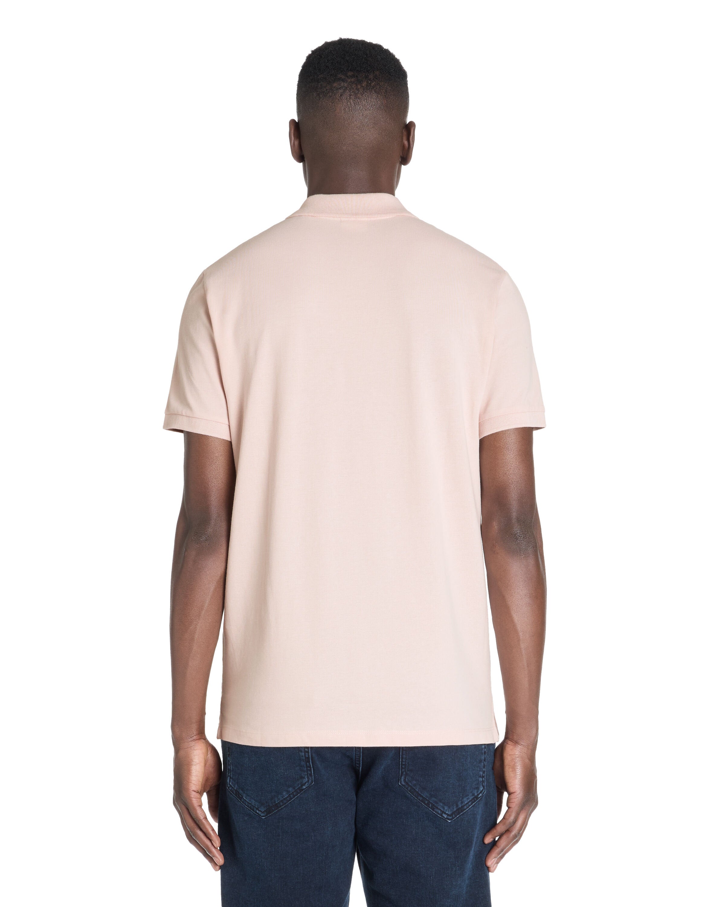 Celio_Pink 100% Cotton Straight PiquŽ Polo Shirt_TEONE_OLD ROSE_03
