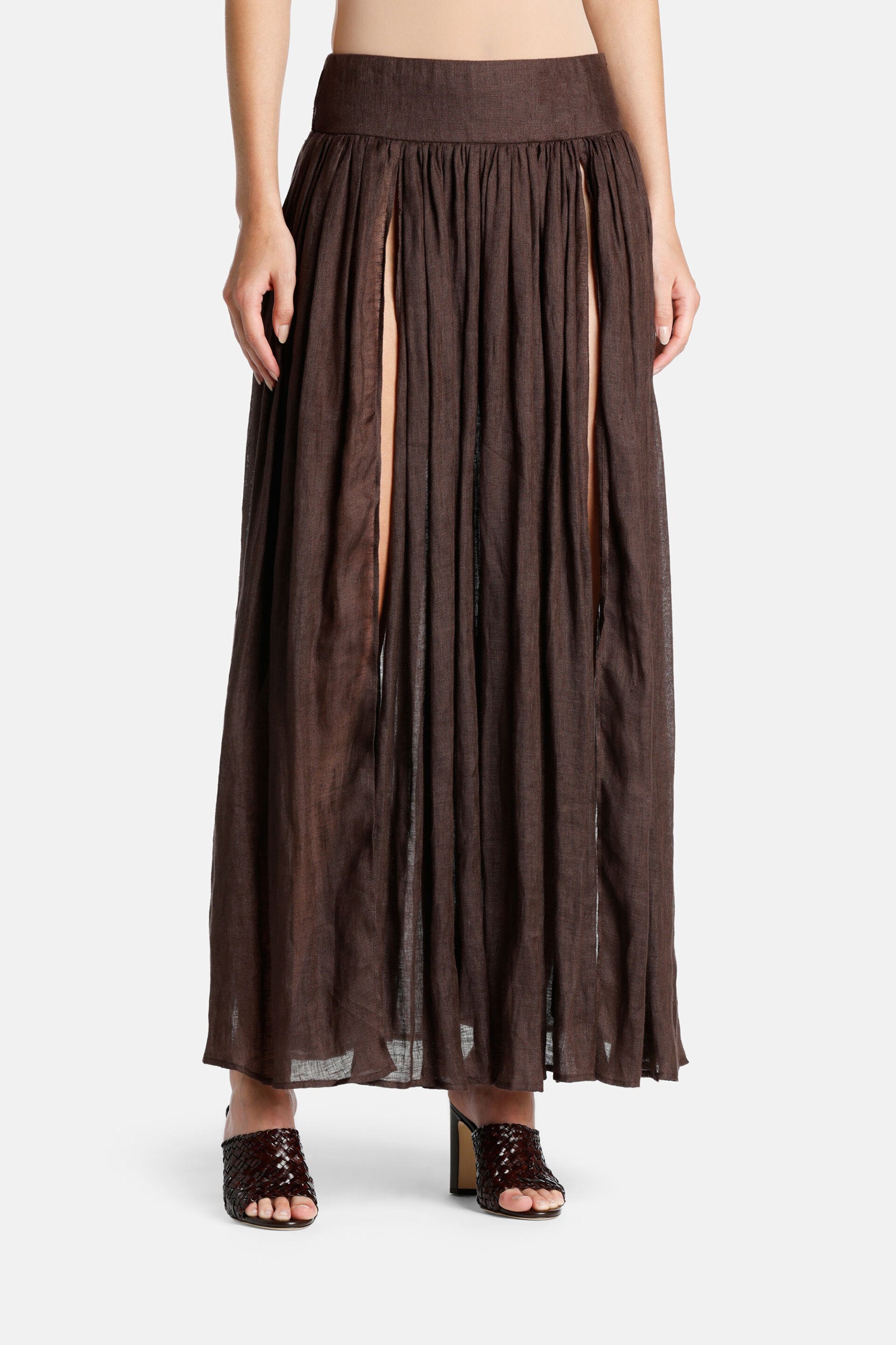 Luisa Spagnoli_Torricella - Linen Skirt - Fashion Show_TORRICELLA_0914_01