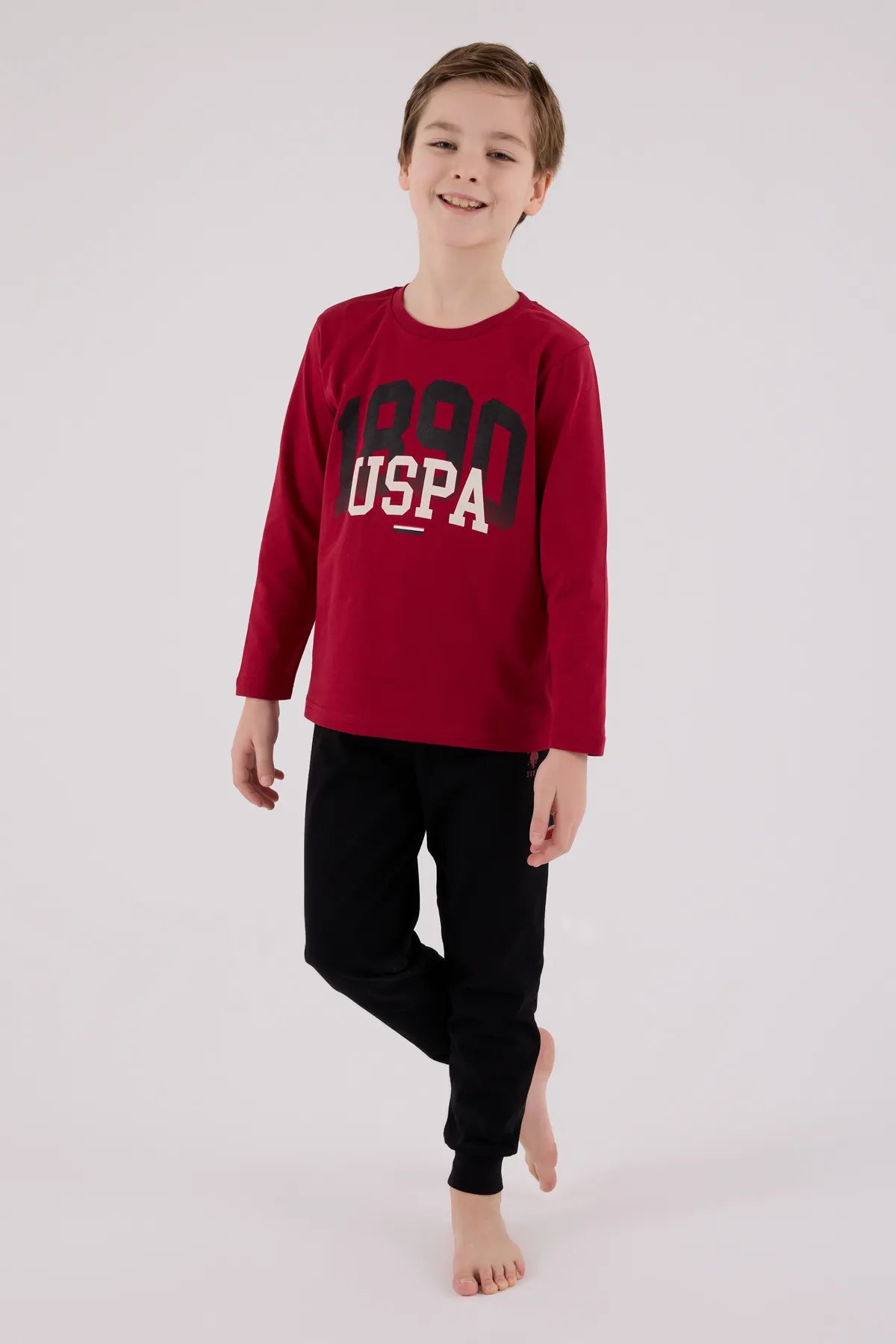 U.S. Polo Assn._Red_Pyjamas Set_US2203_Claret Red_01