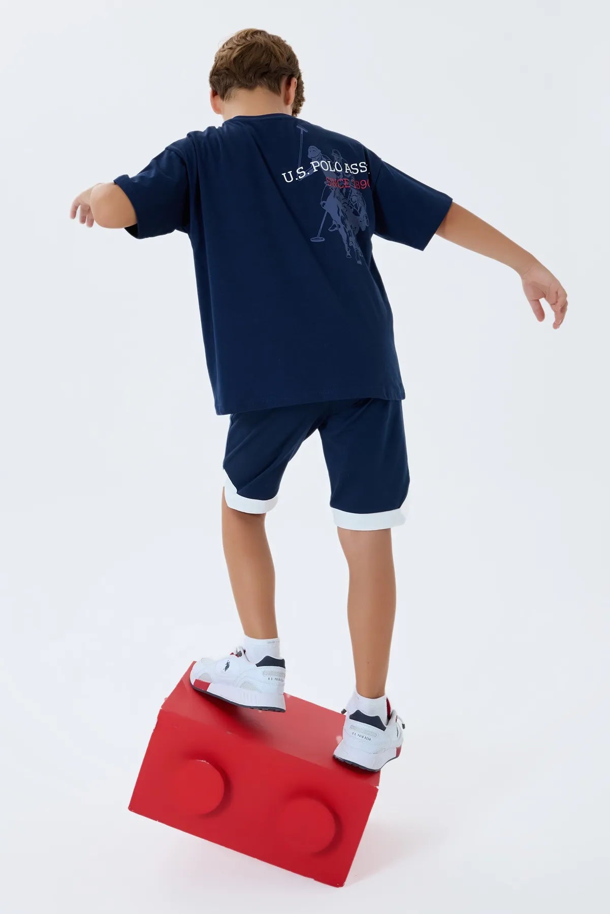 U.S. Polo Assn. Navy Boys Navy Two Pieces Set SKU: US2403_Navy Image 04