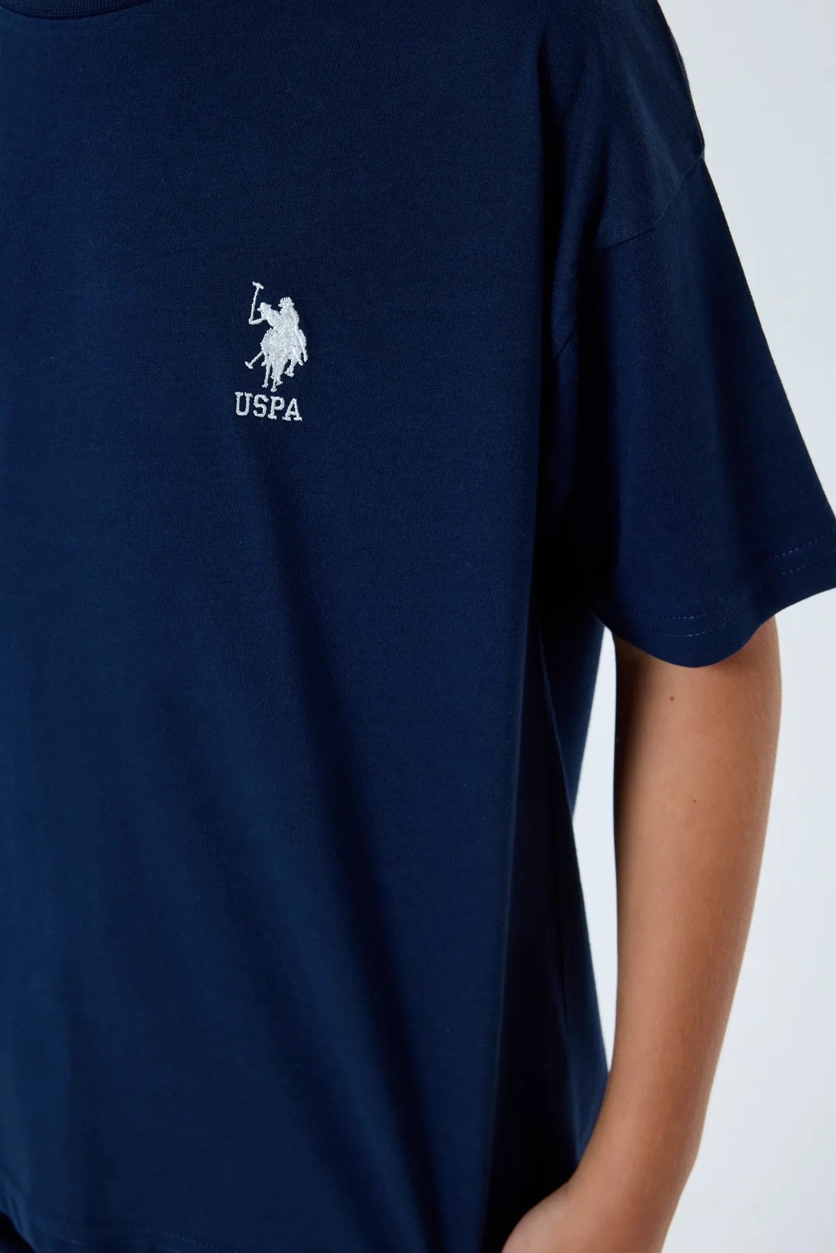 U.S. Polo Assn. Navy Boys Navy Two Pieces Set SKU: US2403_Navy Image 05