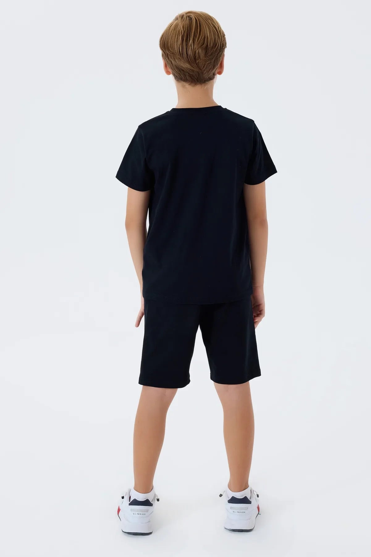 U.S. Polo Assn. Black Boys Black Two Pieces Set SKU: US2429_Black Image 04