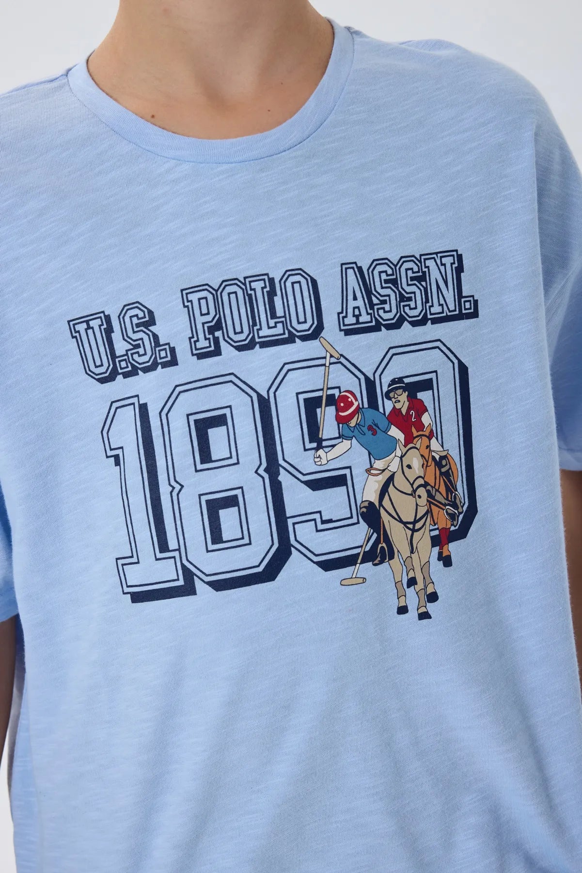 U.S. Polo Assn. Blue Boys Blue Two Pieces Set SKU: US2444_Blue Image 03