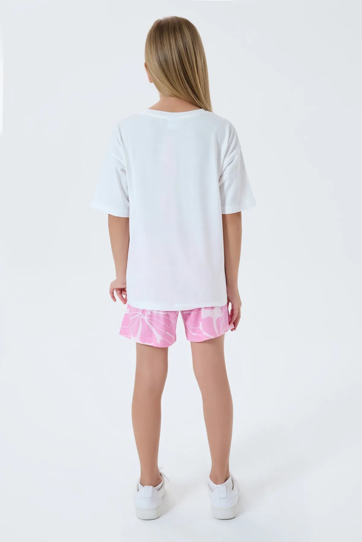 U.S. Polo Assn. White Girls White Two Pieces Set SKU: US2507_White Image 04