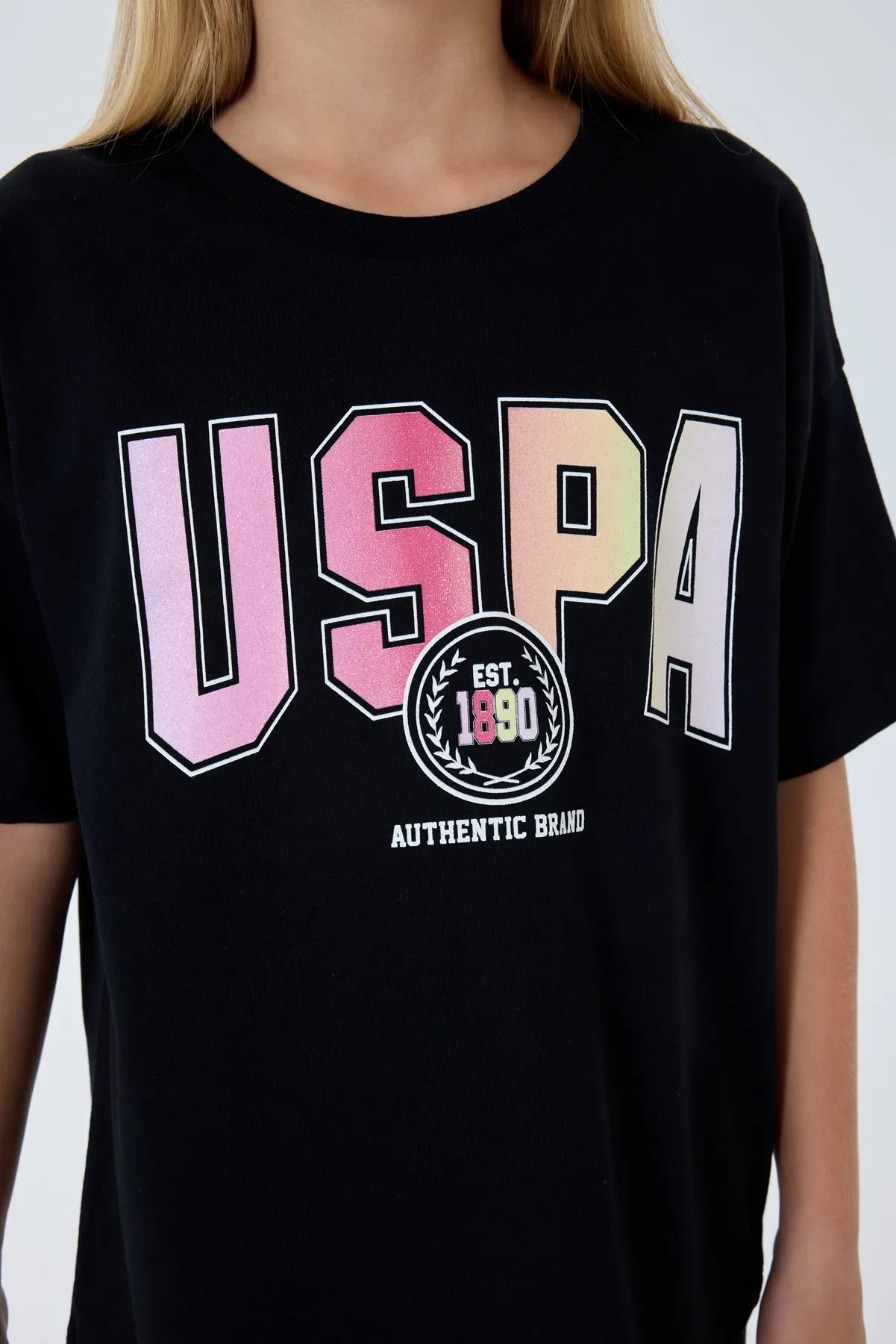 U.S. Polo Assn. Black Girls Black Two Pieces Set SKU: US2517_Black Image 05