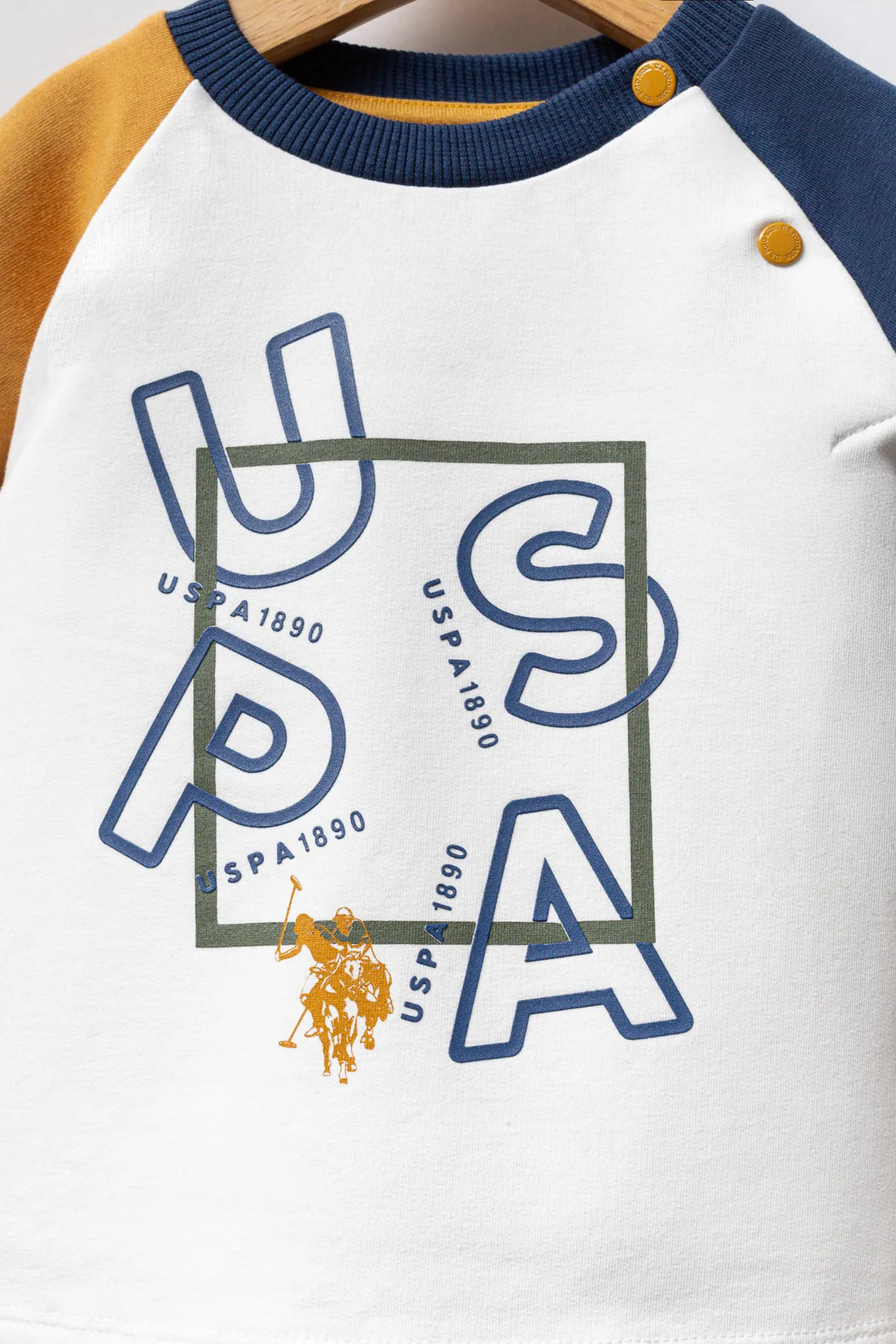 U.S. Polo Assn._White/Mustard_2 Pieces Set_USB2571_WhiteMustard_02