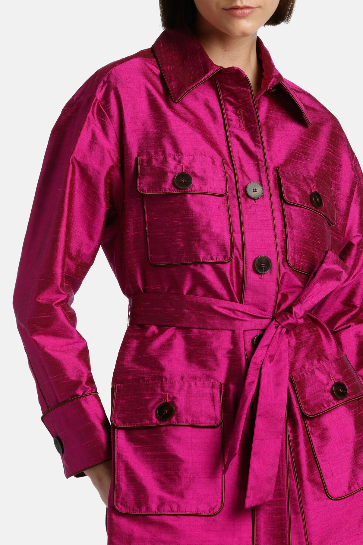 Luisa Spagnoli_Vaniglina - Shantung Silk Jacket - Fashion Show_VANIGLINA_1840_03