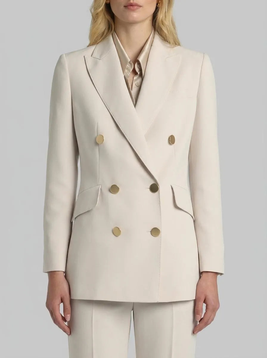 Luisa Spagnoli Burro Women Varadero - Double-Breasted Jacket SKU: VARADERO_1173 Image 00