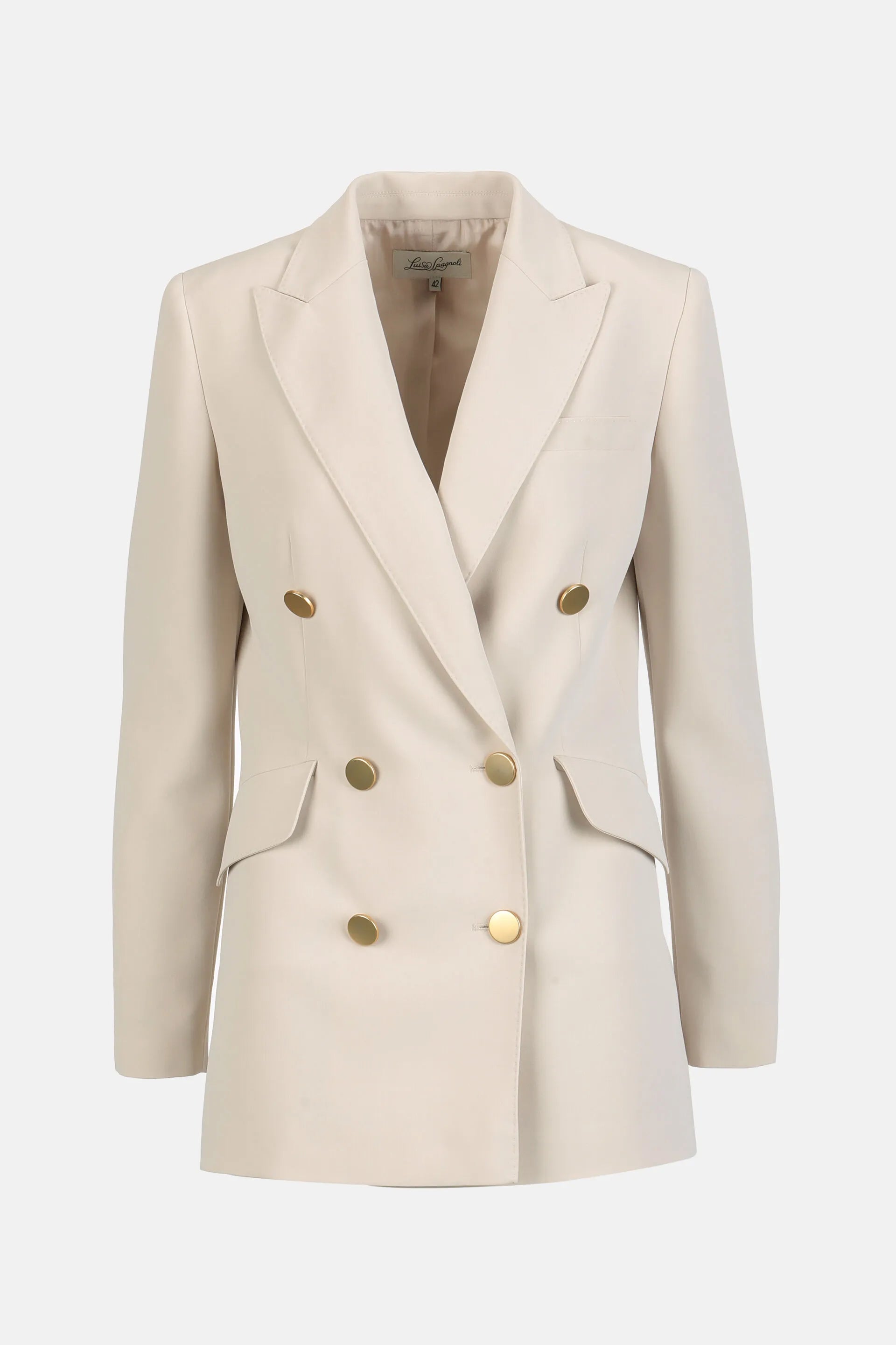 Luisa Spagnoli Burro Women Varadero - Double-Breasted Jacket SKU: VARADERO_1173 Image 05