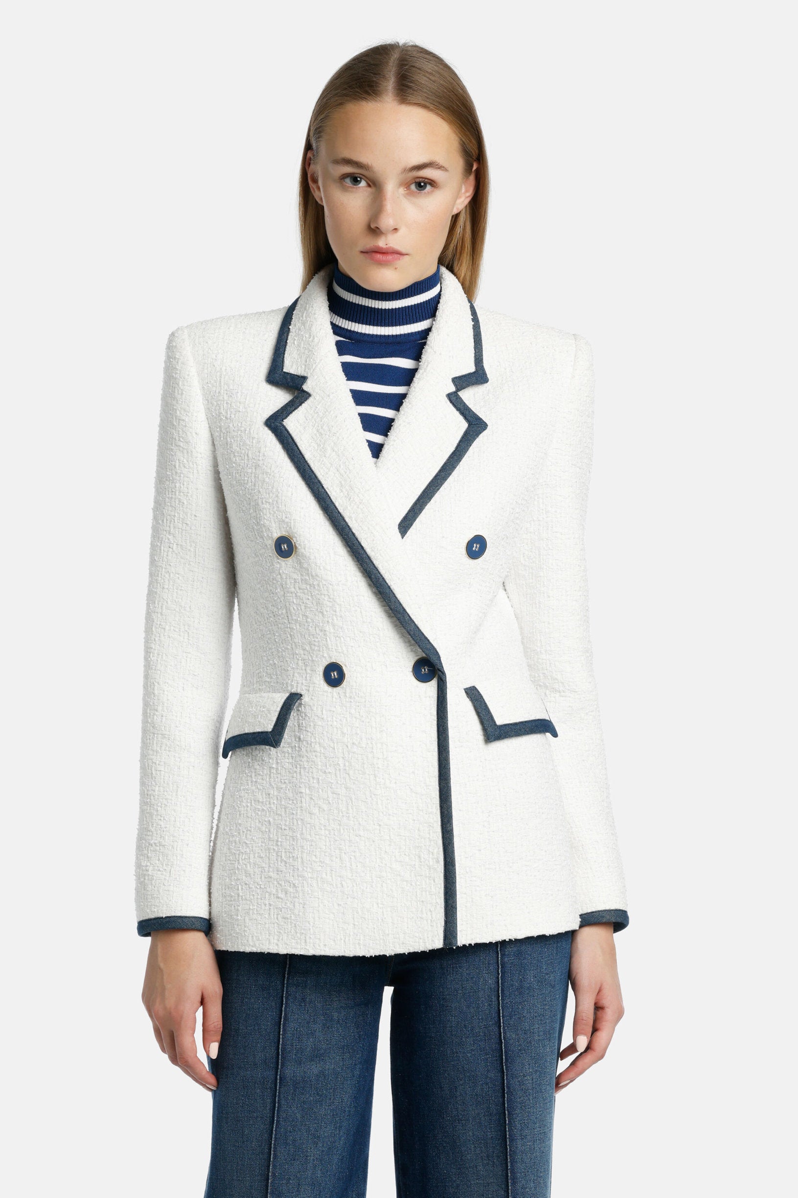 Luisa Spagnoli_Vetrinista - Double-Breasted Jacket_VETRINISTA_0201_01