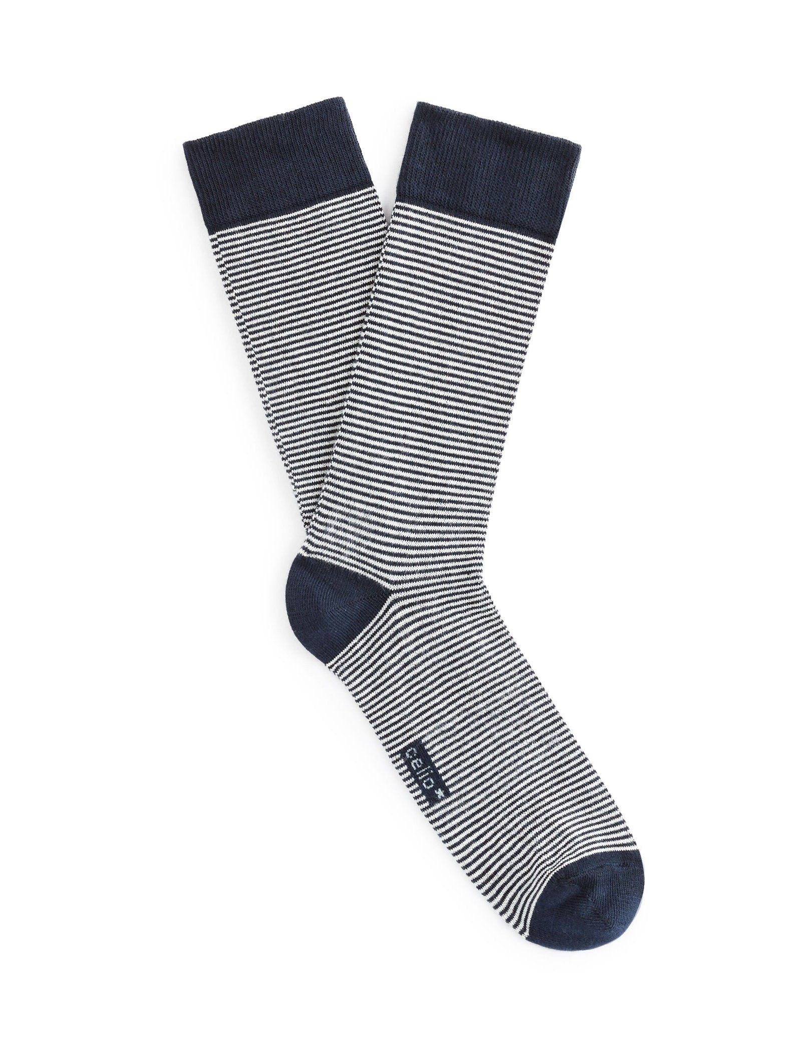 Celio_Cotton Knee High Socks - Navy_VICAIRE_NAVY_01