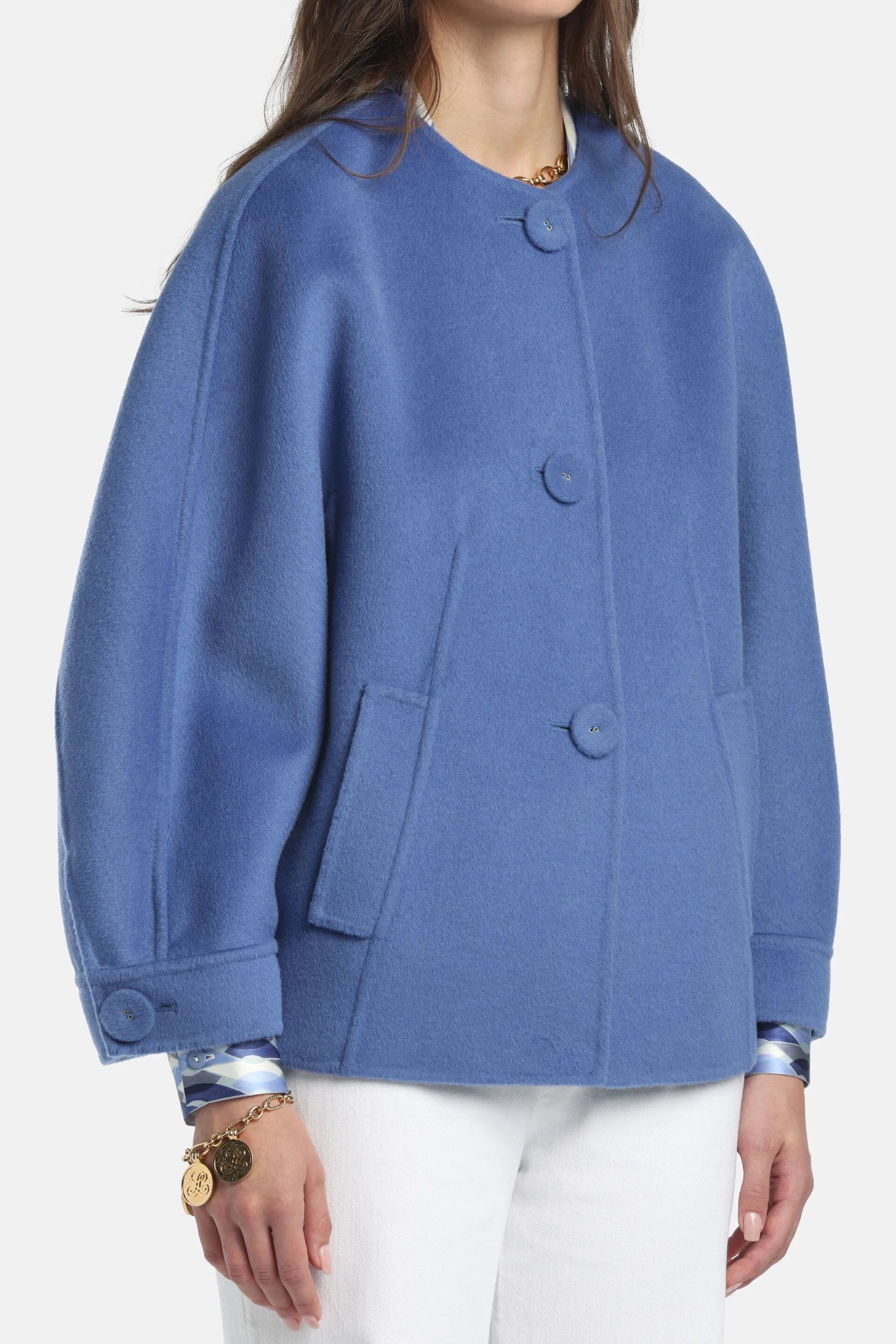 Luisa Spagnoli_Periwinkle_Vigilante - Oversized Wool-Felt Caban_VIGILANTE_2607_06