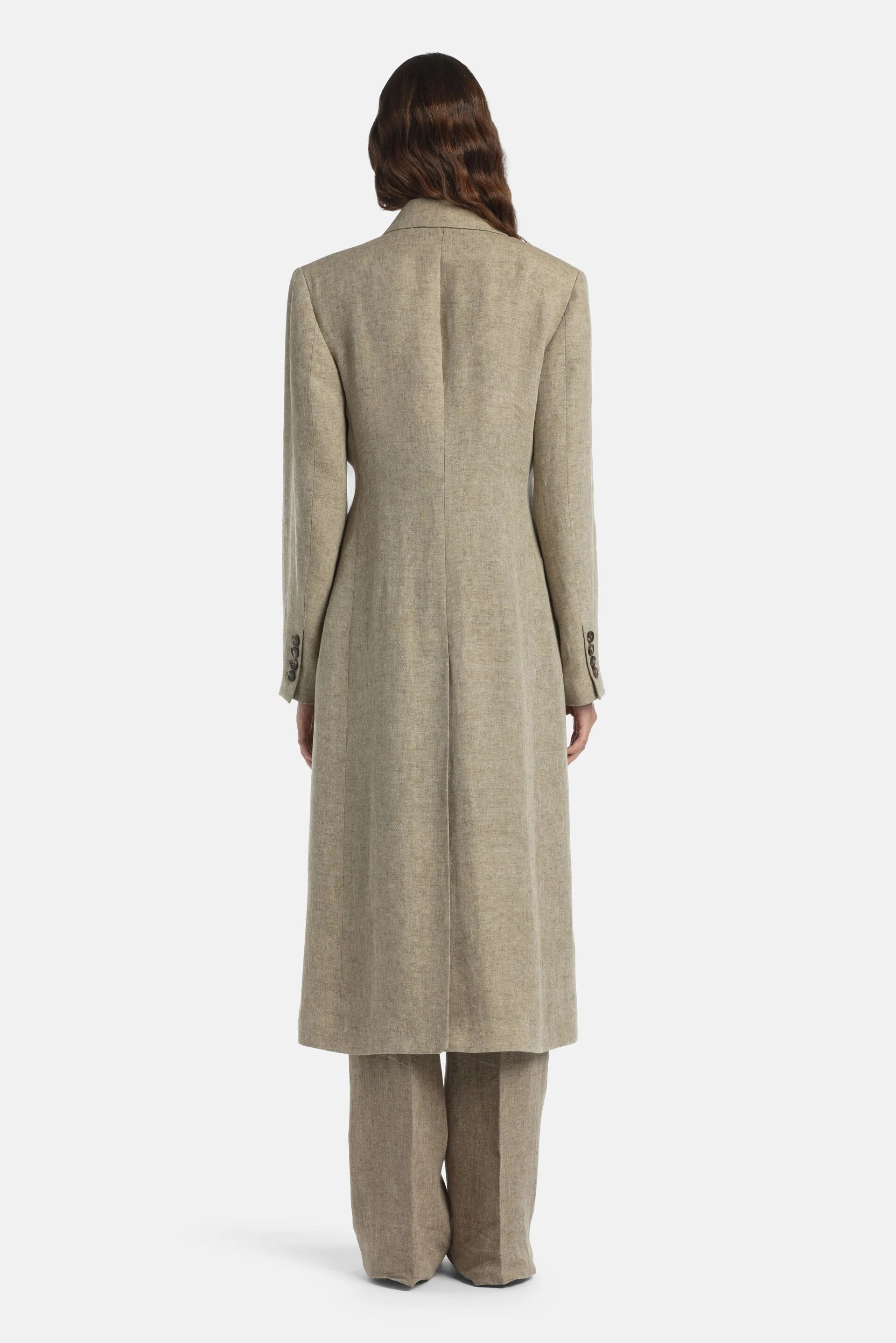Luisa Spagnoli Pietra Women Vitullia - Double-Breasted Coat - Fashion Show SKU: VITULLIA_1121 Image 02