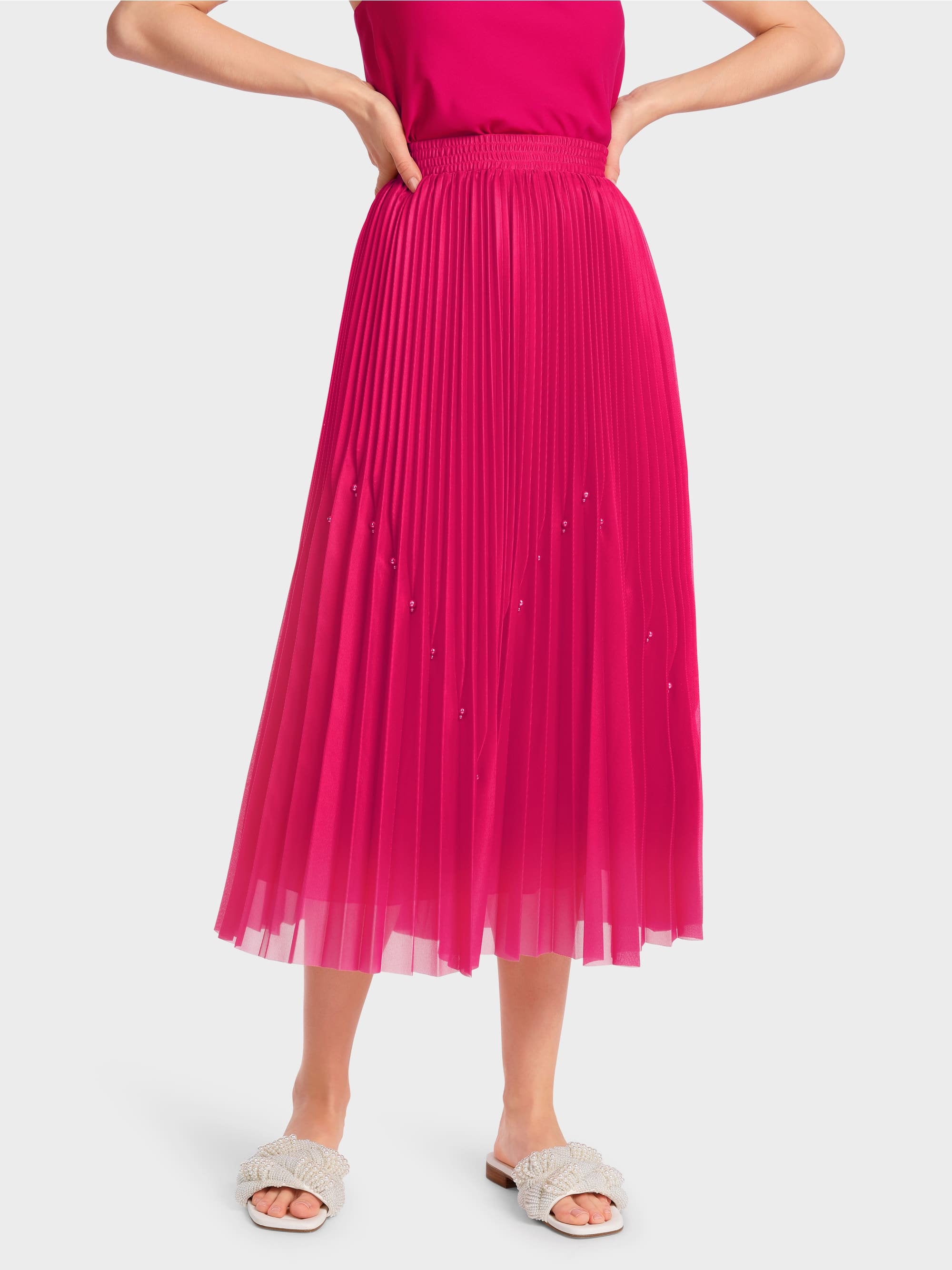 Pleated Skirt With Beads_Wc 71.29 W95_267_05