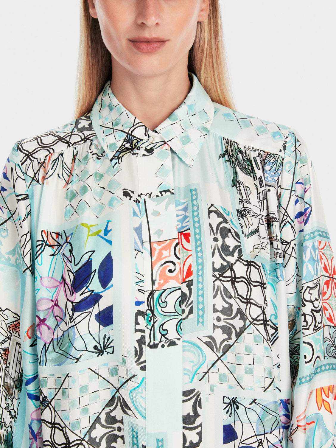 Marc Cain_Shirt Dress in Printed Silk_YC 21.36 W75_504_03