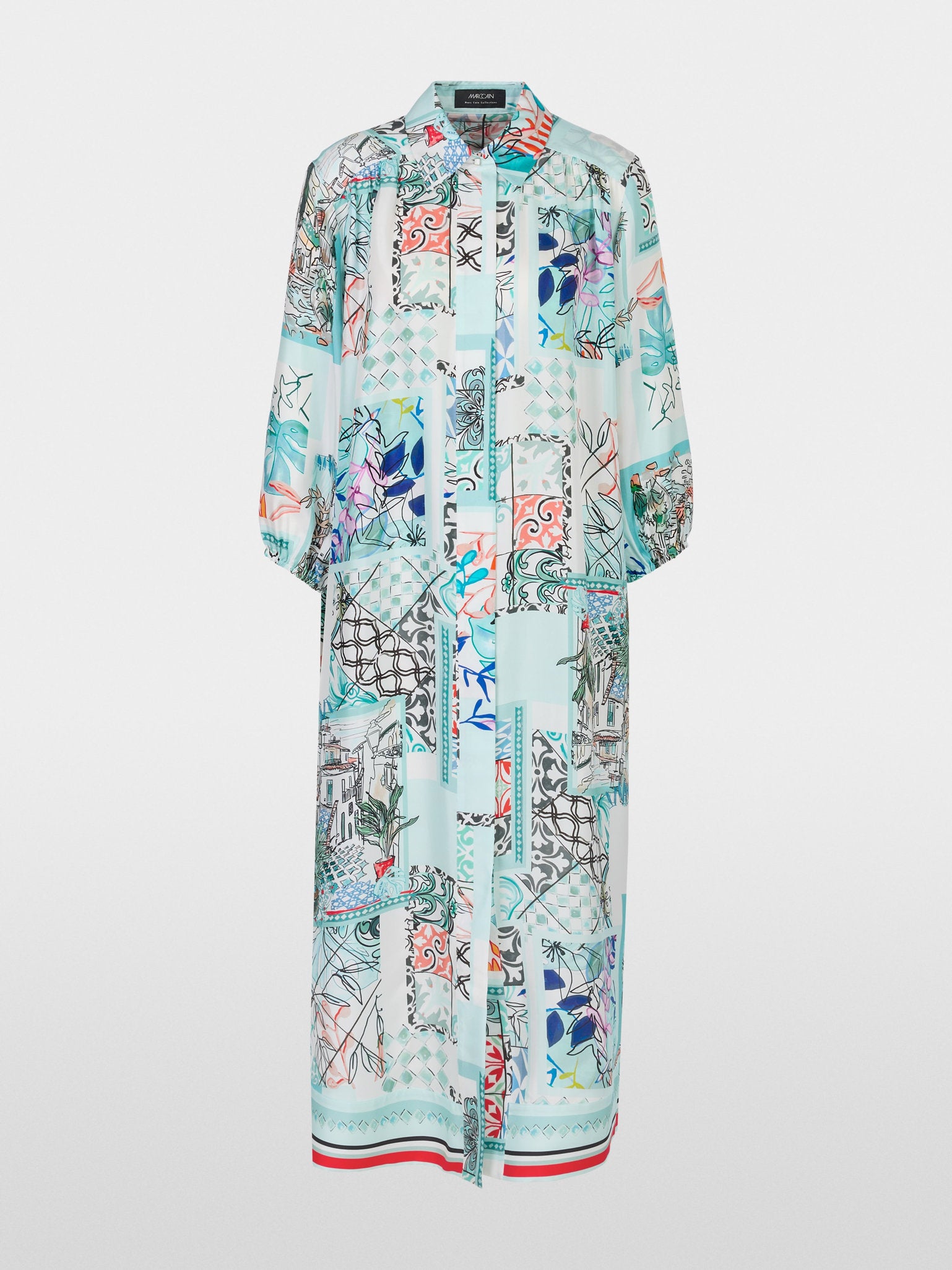 Marc Cain_Shirt Dress in Printed Silk_YC 21.36 W75_504_05