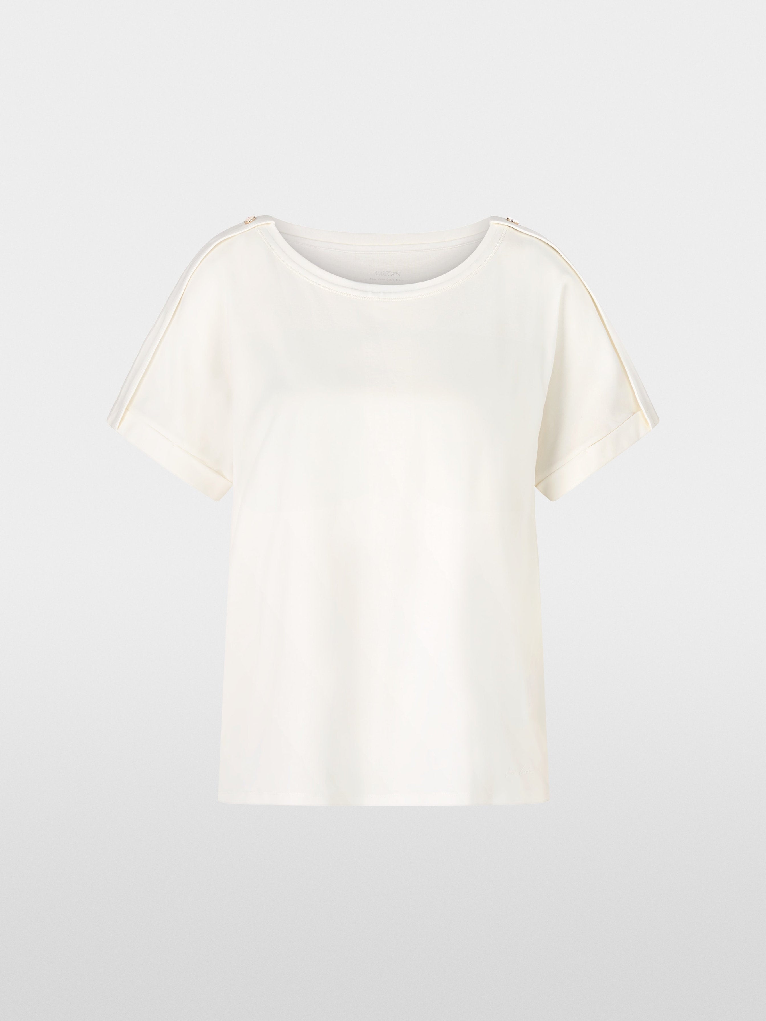 Marc Cain_Plain T-Shirt in Utility Style_YC 48.59 J14_110_07