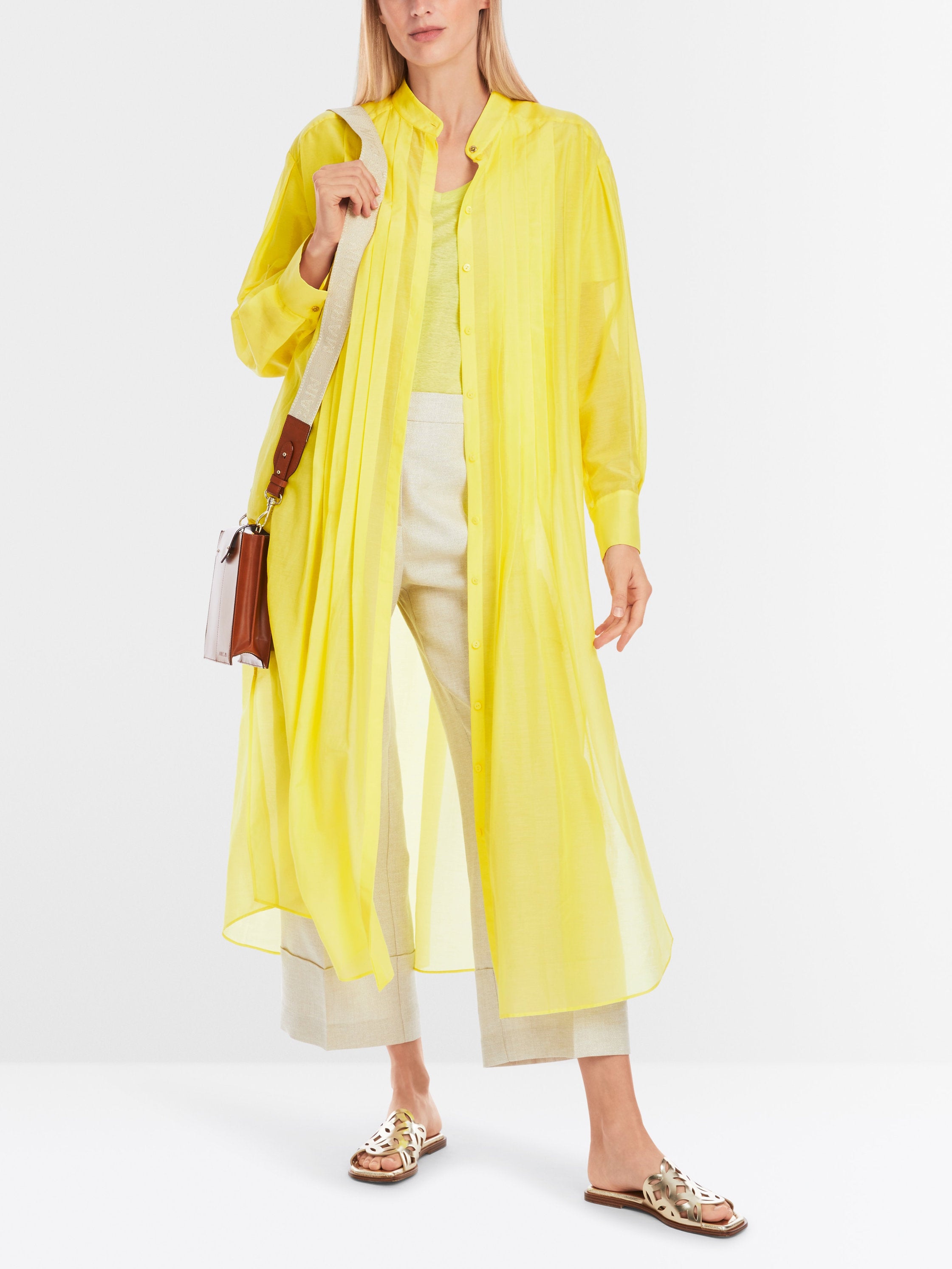 Marc Cain_Long Shirt Blouse with Pintucks_YC 51.39 W85_423_01
