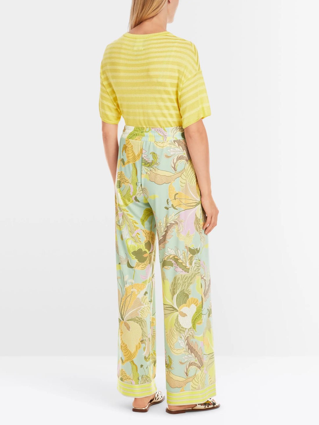 Marc Cain_Printed ÔRethink TogetherÕ Trousers_YC 81.56 J38_423_02