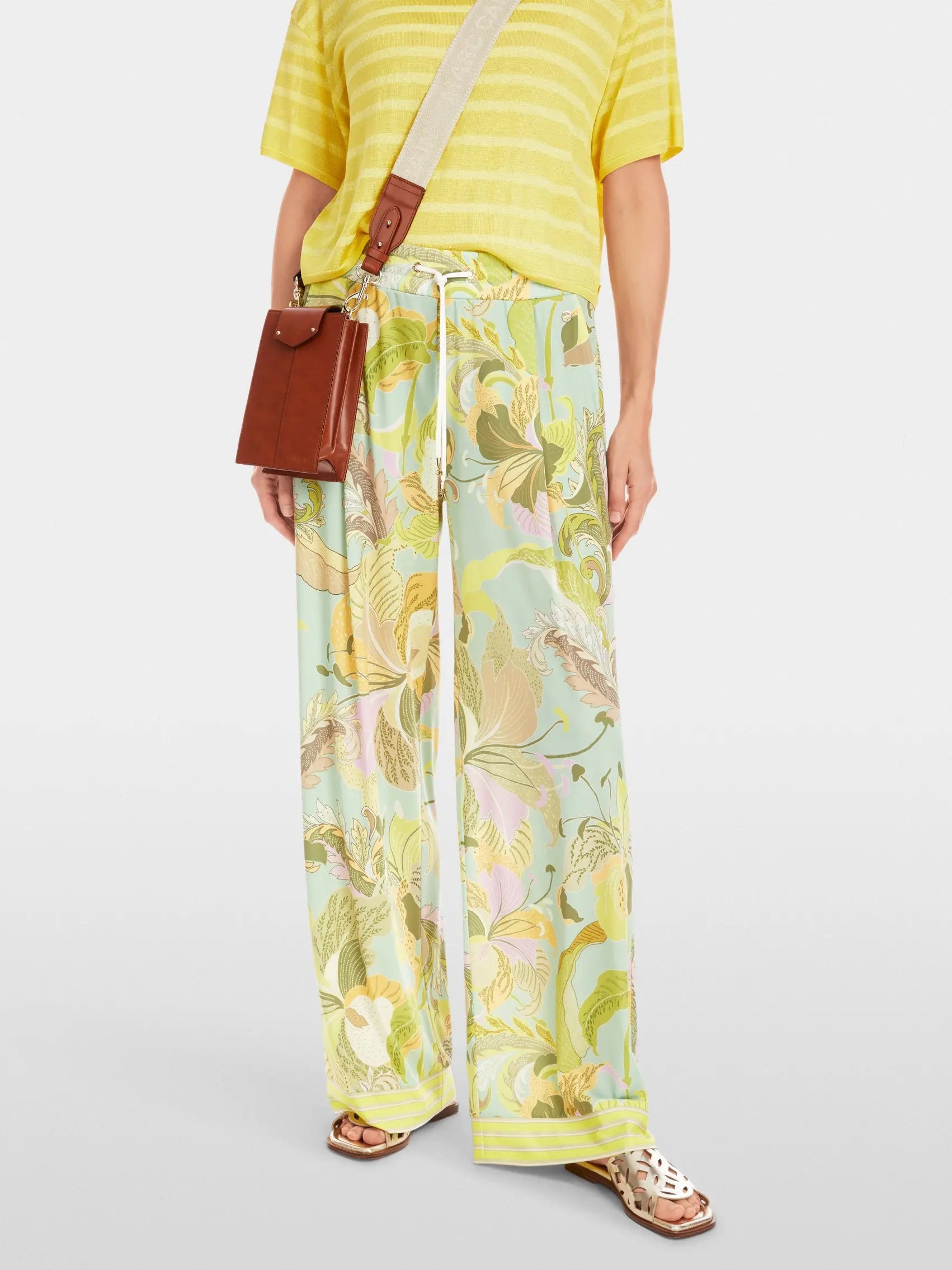 Marc Cain_Printed ÔRethink TogetherÕ Trousers_YC 81.56 J38_423_04