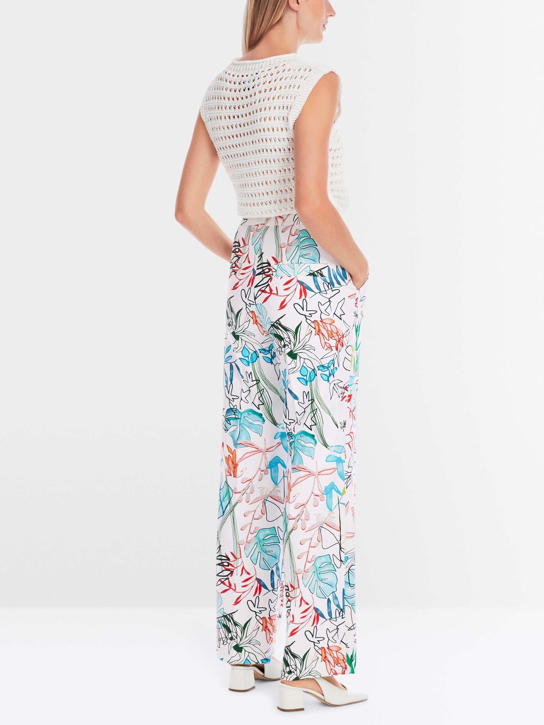 Marc Cain_Wukari Puddle Pants with Print_YC 81.57 W64_504_02