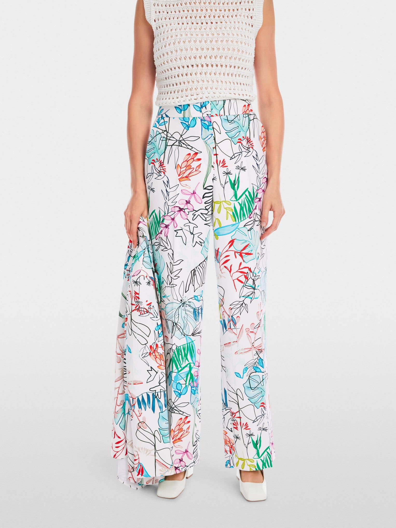 Marc Cain_Wukari Puddle Pants with Print_YC 81.57 W64_504_04