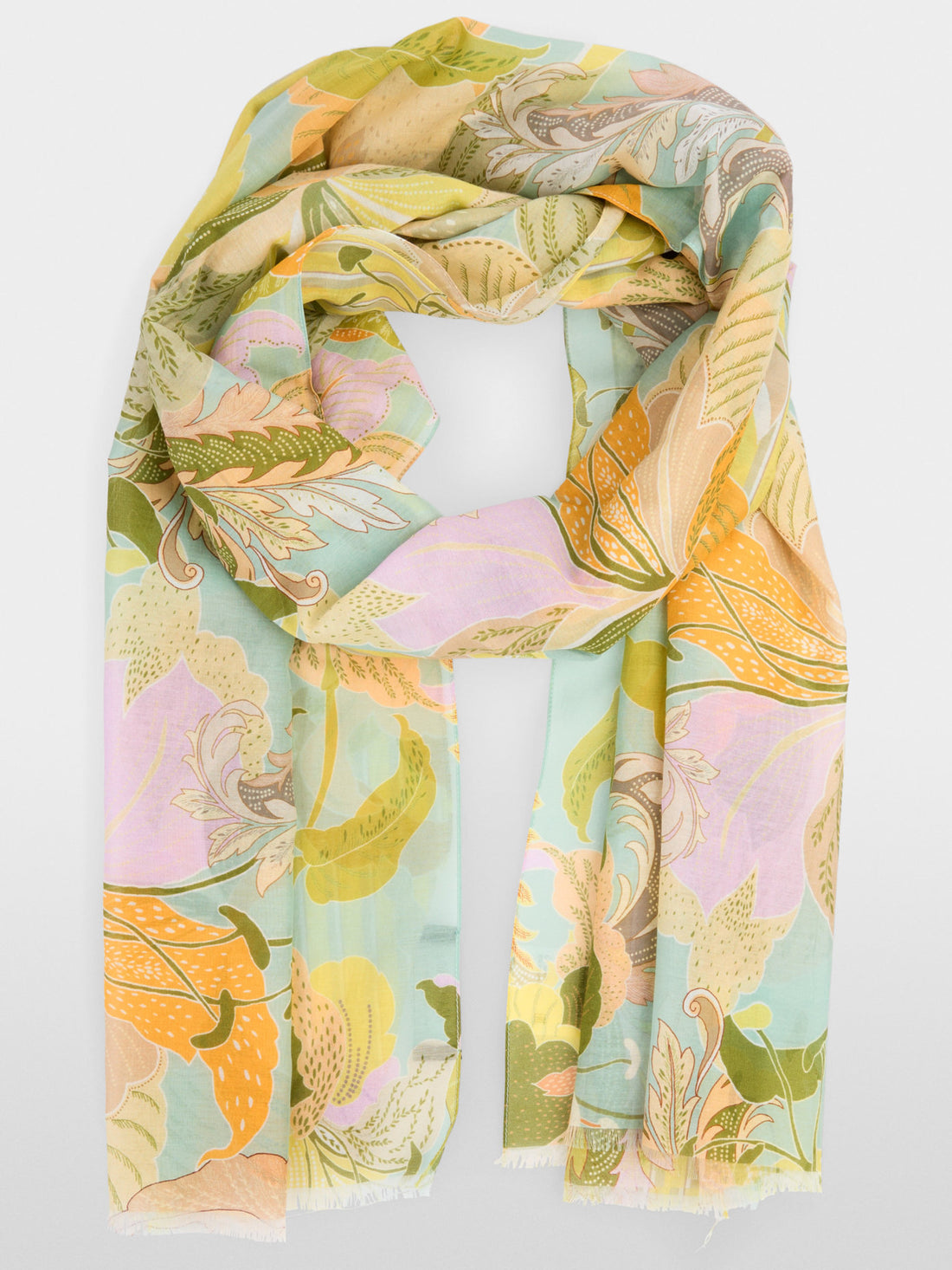 Marc Cain_Airy Scarf with All-Over Leaf Motif_YC B4.07 Z37_423_02