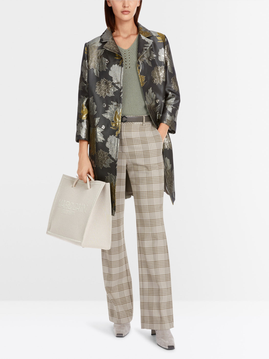 Floral Jacquard Coat With Lurex_YC 11.06 W24_581_01