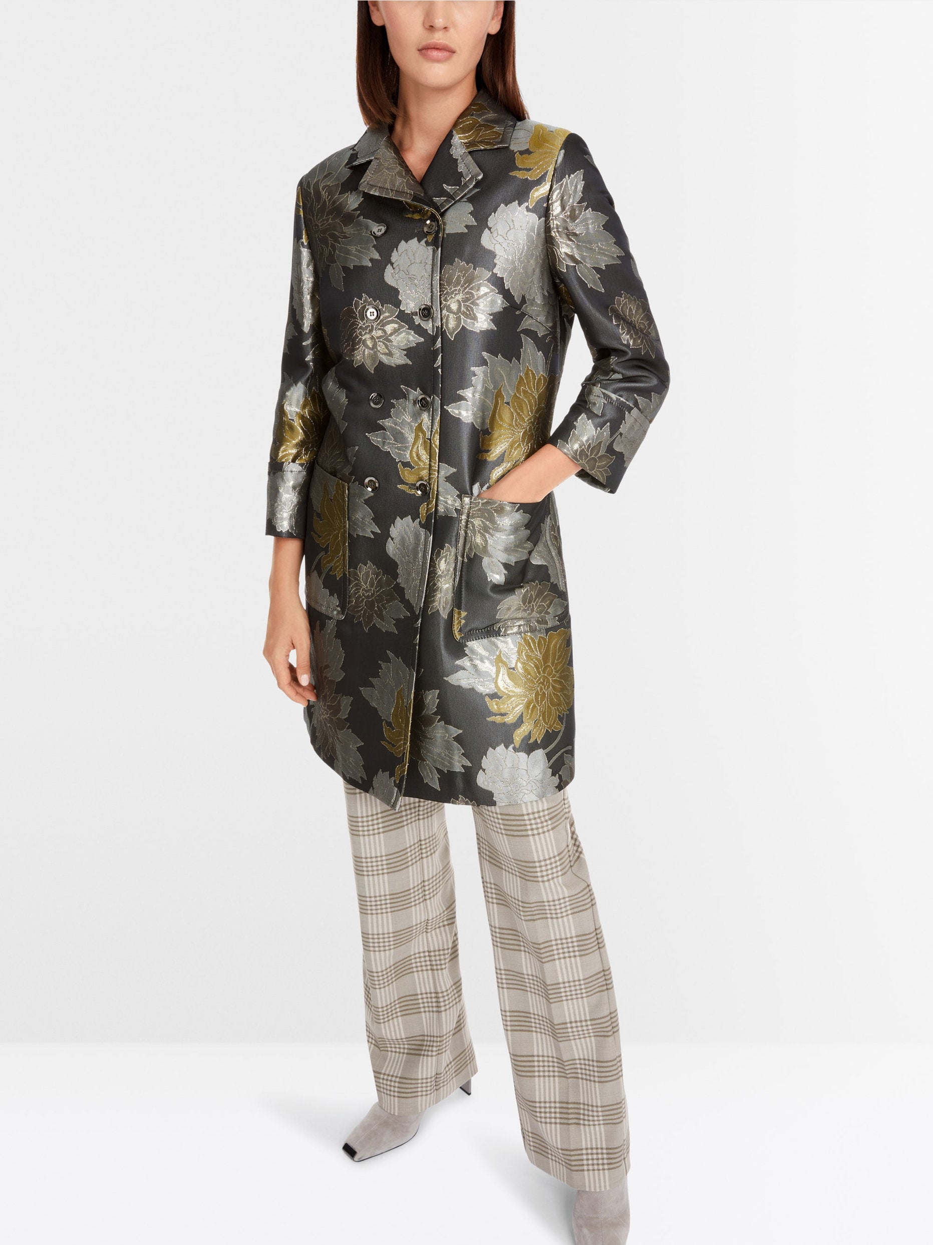 Floral Jacquard Coat With Lurex_YC 11.06 W24_581_05