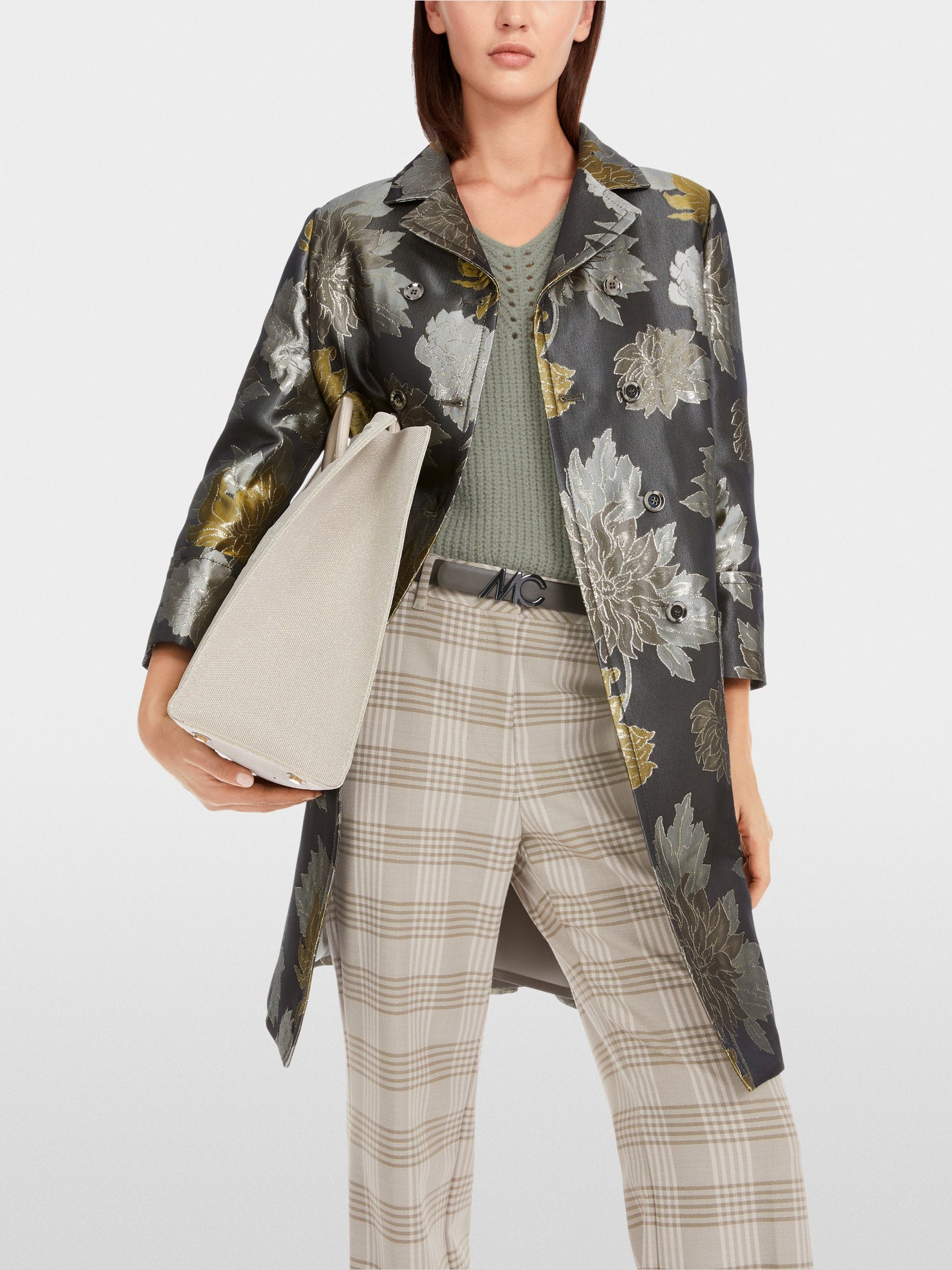 Floral Jacquard Coat With Lurex_YC 11.06 W24_581_06