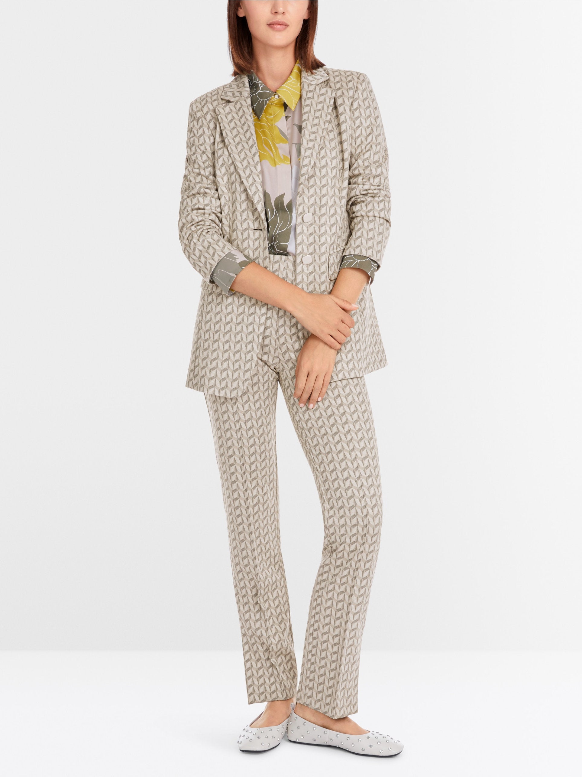 Blazer in Graphic Jersey Jacquard_YC 34.16 J19_129_01
