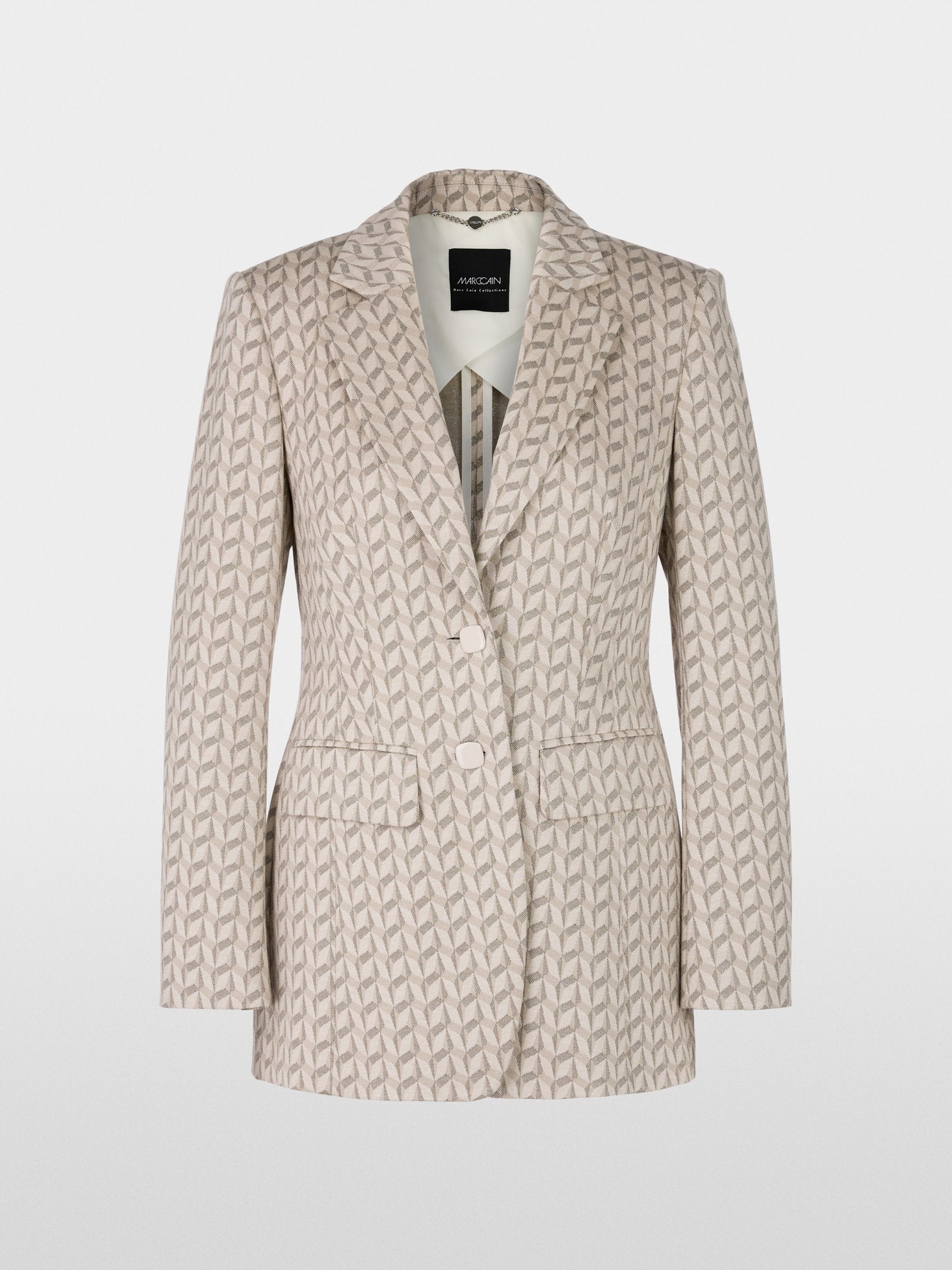 Blazer in Graphic Jersey Jacquard_YC 34.16 J19_129_08