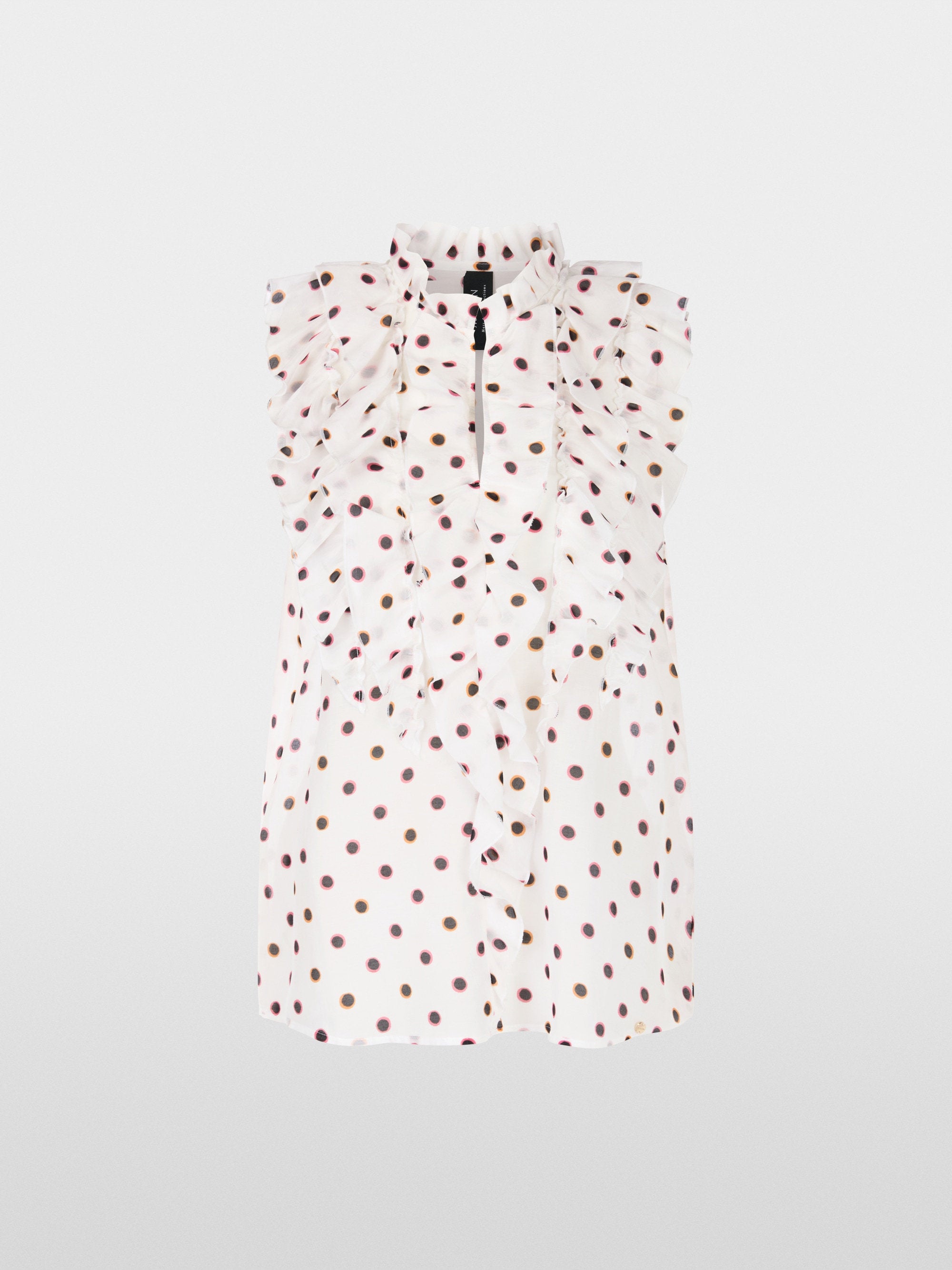 Marc Cain_Ruffled Blouse with Polka Dots_YC 61.02 W29_110_07