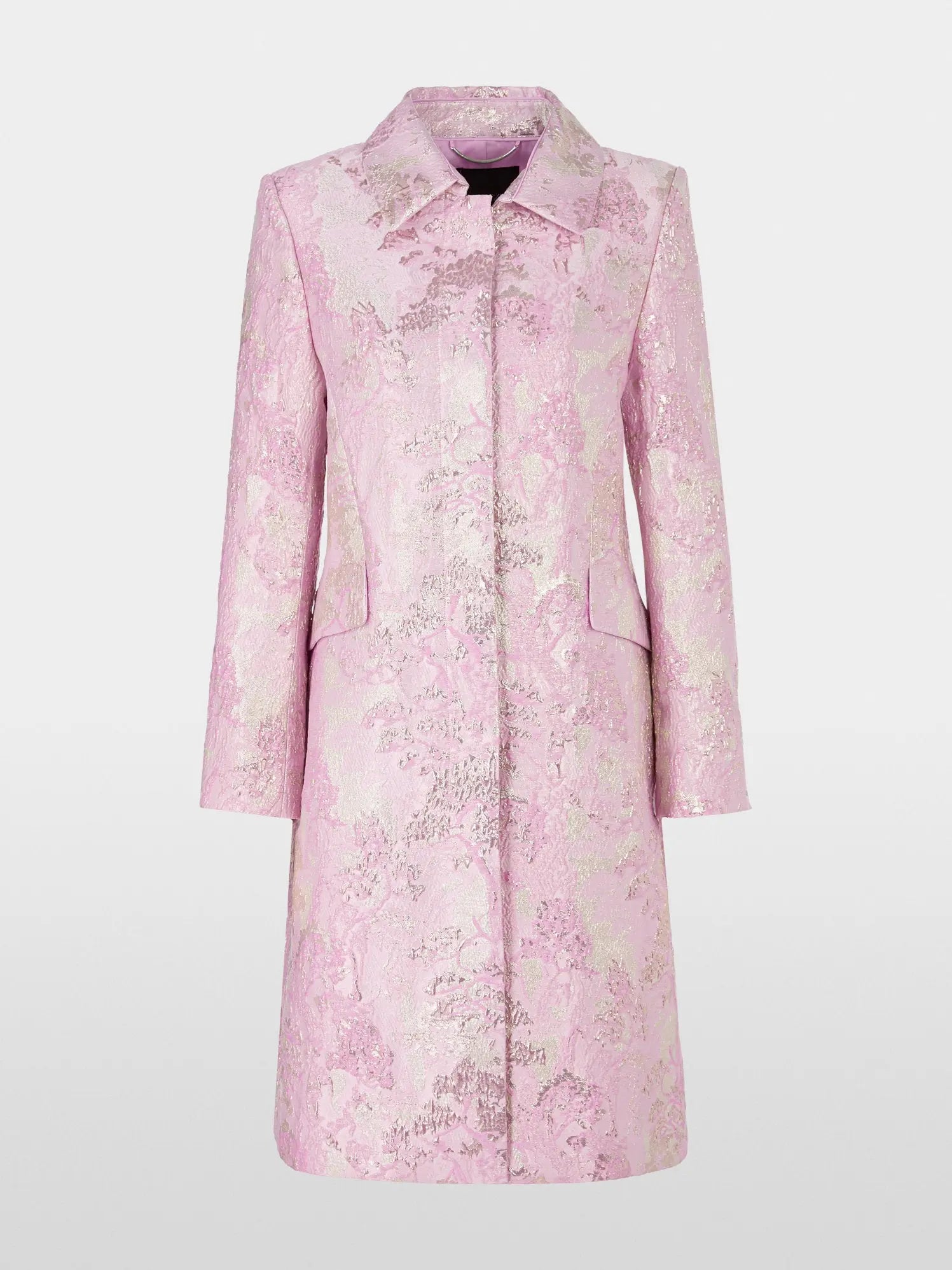 Marc Cain_Short and Fitted Brocade Coat_YG 11.03 W22_707_08
