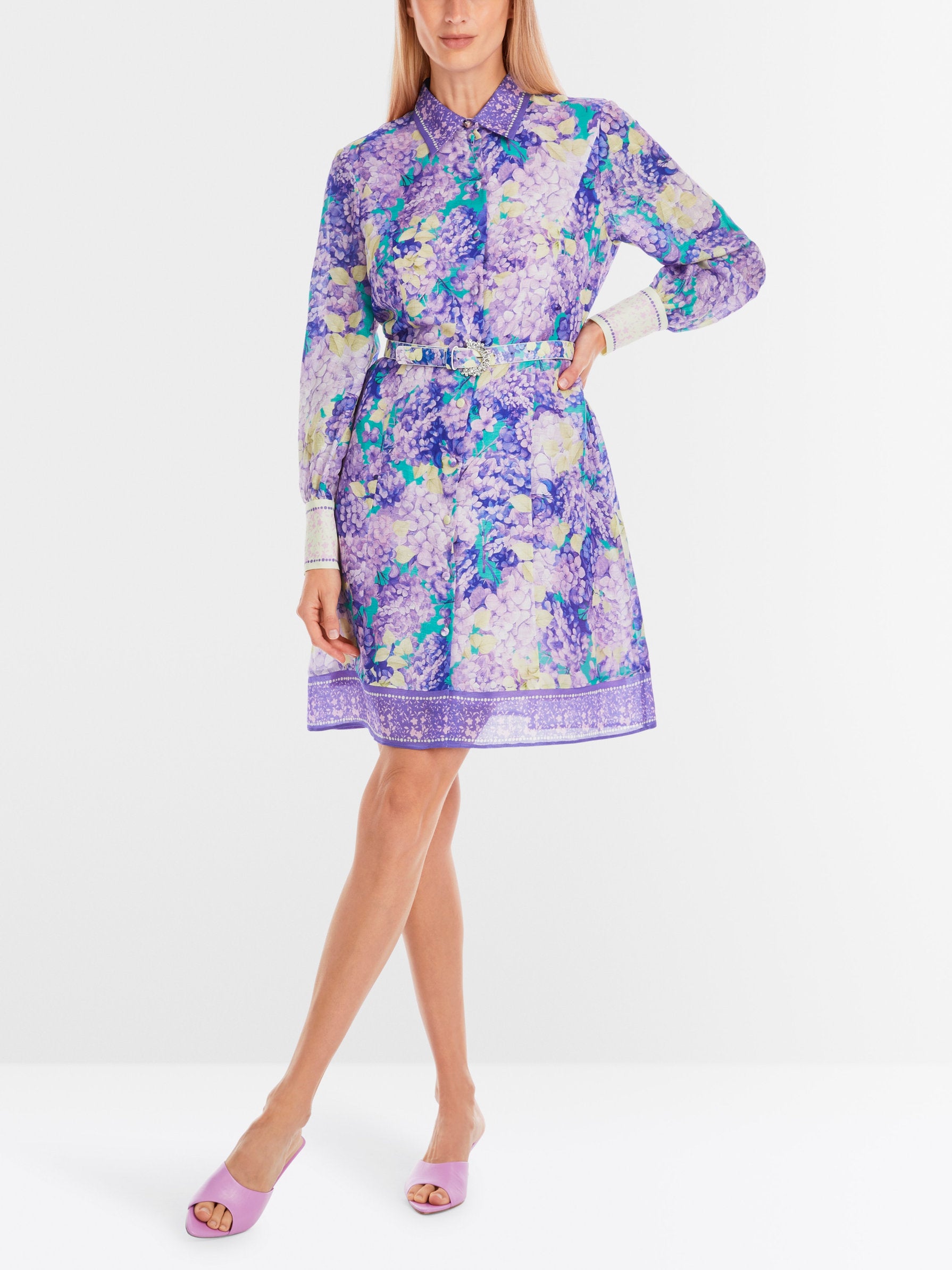 Marc Cain_Floral Print Short Shirt Dress_YG 21.16 W13_764_01