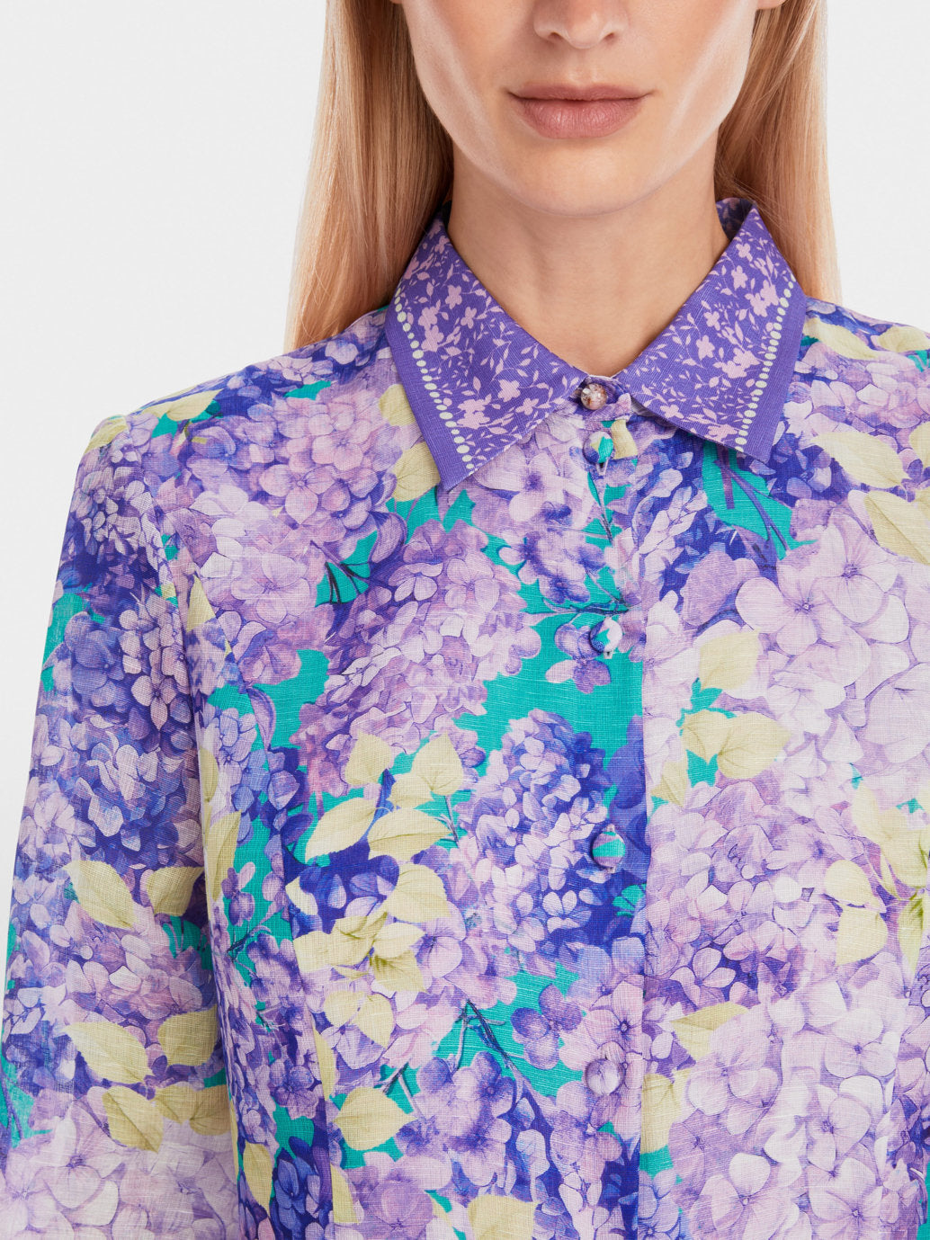 Marc Cain_Floral Print Short Shirt Dress_YG 21.16 W13_764_03