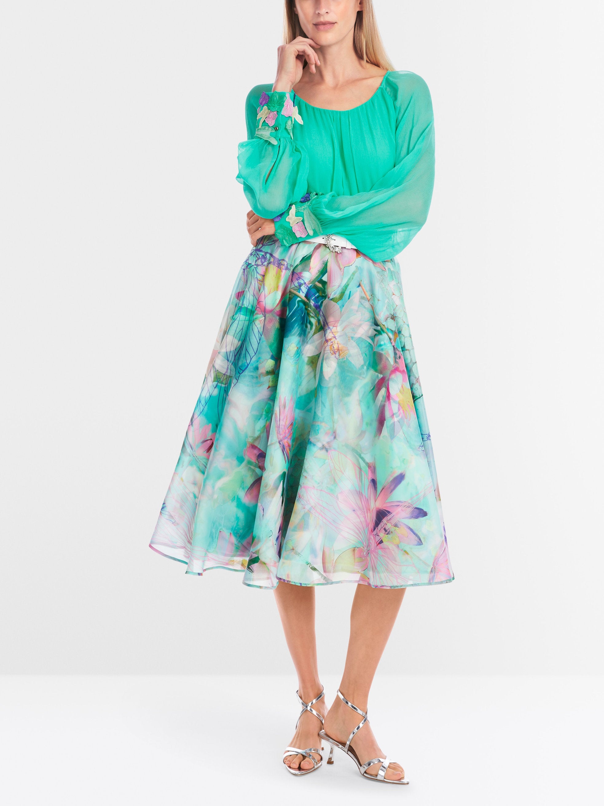 Marc Cain_Delicate Viscose Crepe Slip Blouse_YG 51.08 W14_565_02