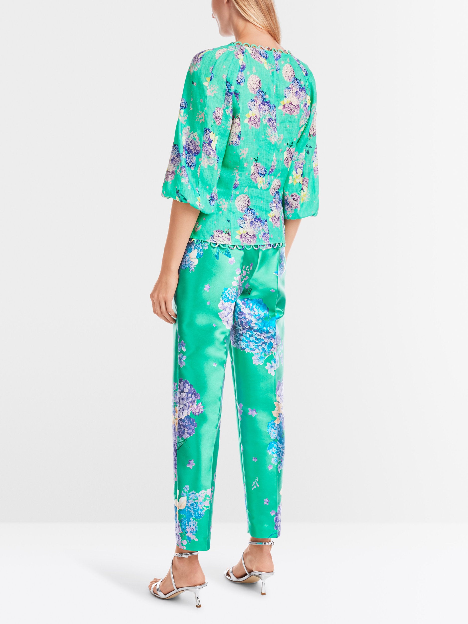 Marc Cain_Fitted Linen Blouse with Print_YG 51.13 W19_565_03