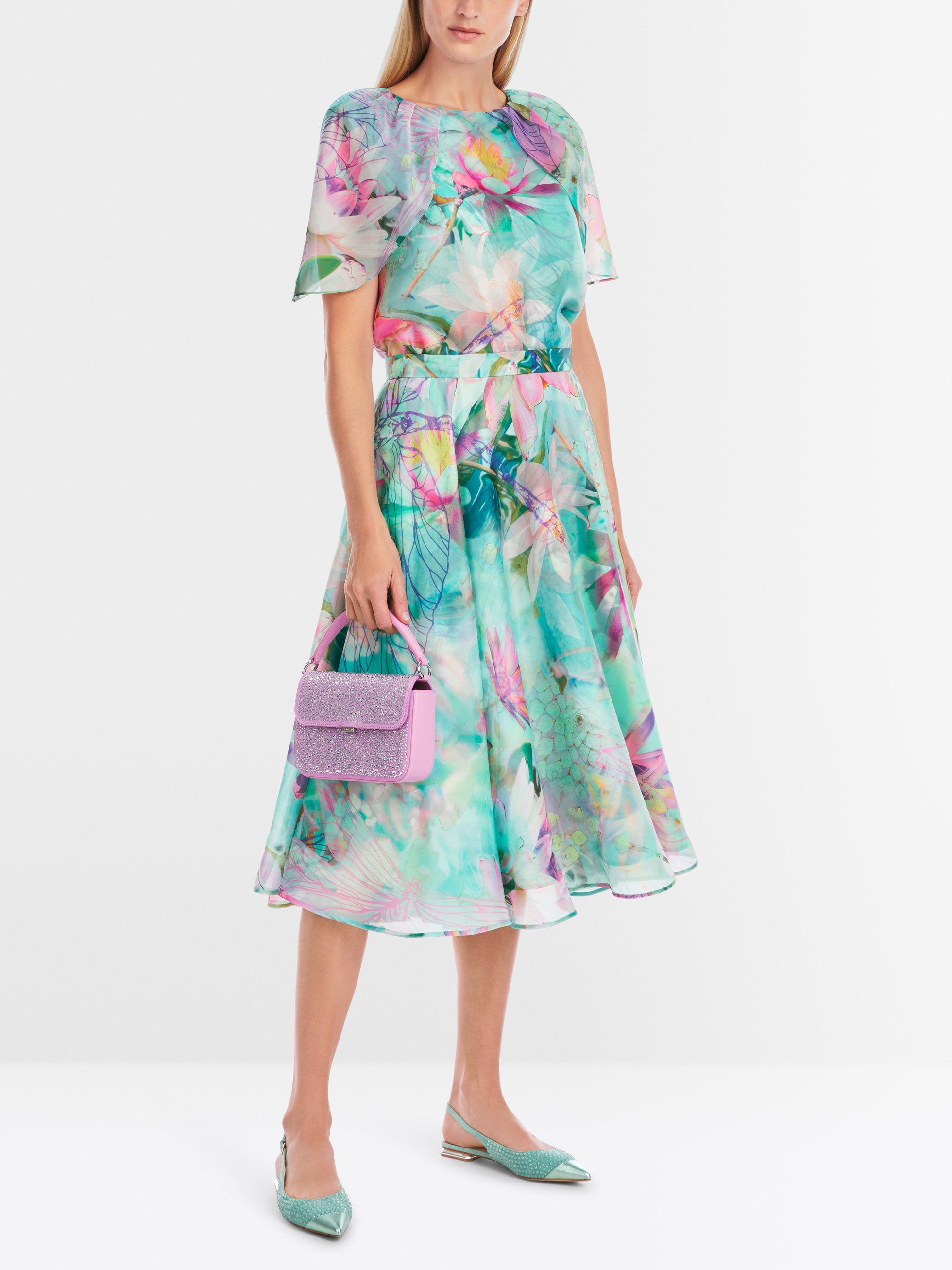 Marc Cain_Double-Layered Midi Circle Skirt_YG 71.07 W17_565_01