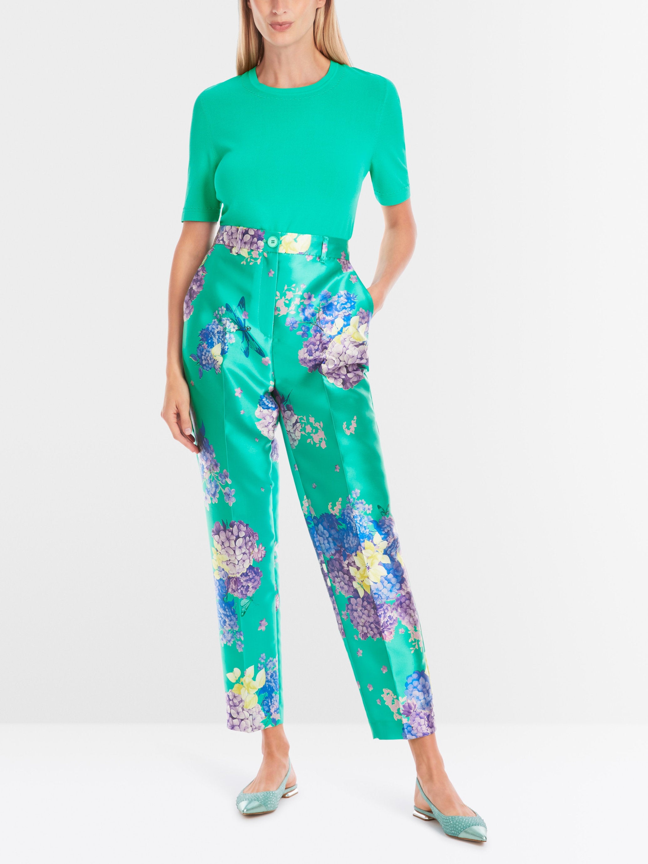 Marc Cain_Fordon Printed High-Waist Trousers_YG 81.18 W23_565_05