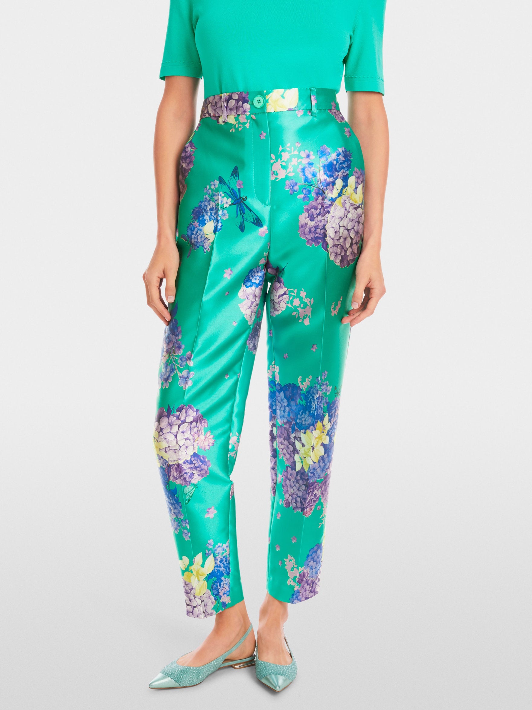Marc Cain_Fordon Printed High-Waist Trousers_YG 81.18 W23_565_06