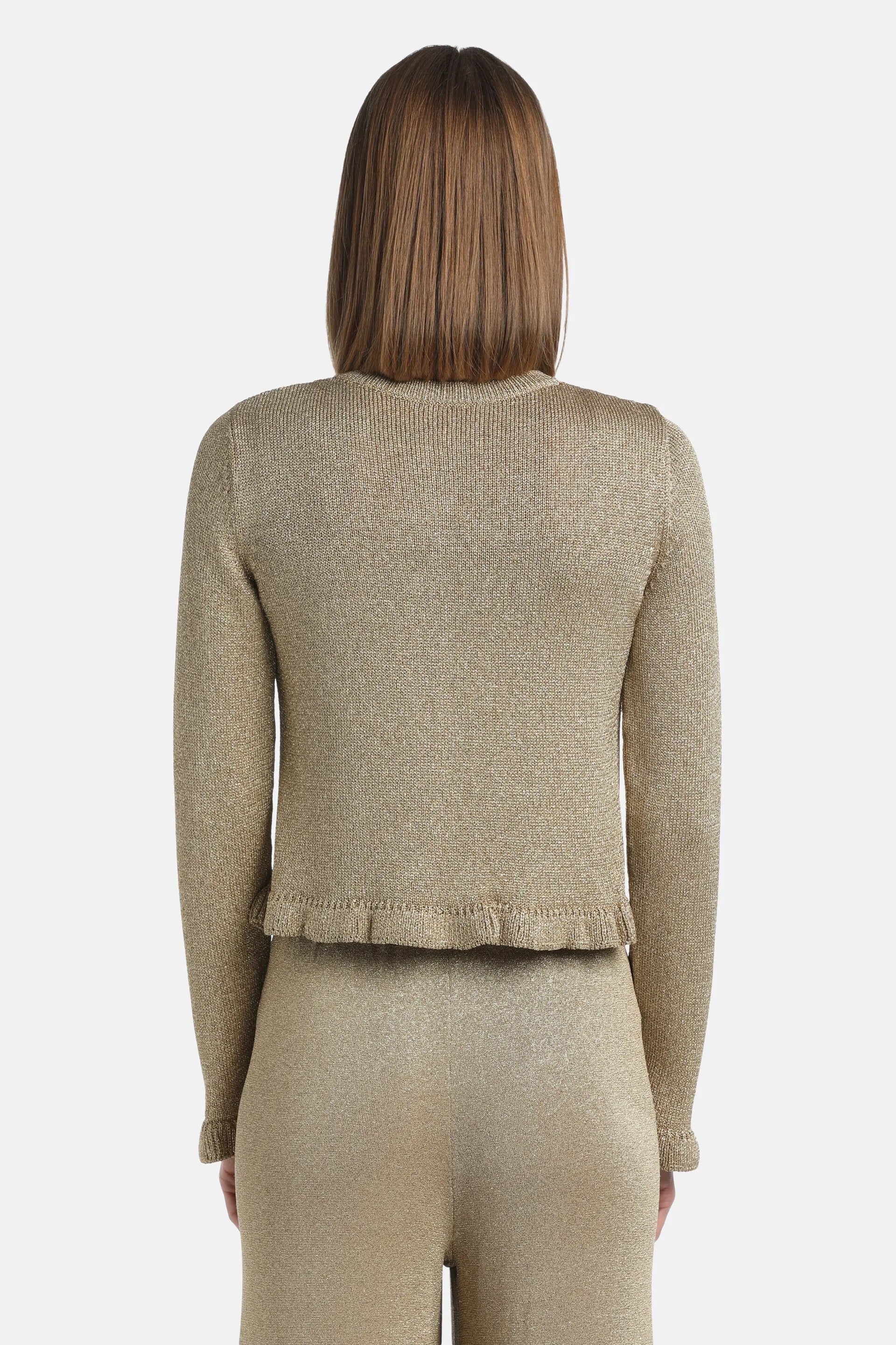 Luisa Spagnoli_Gold_Zandra - Bon Ton Knit Cardigan_ZANDRA_0428_03