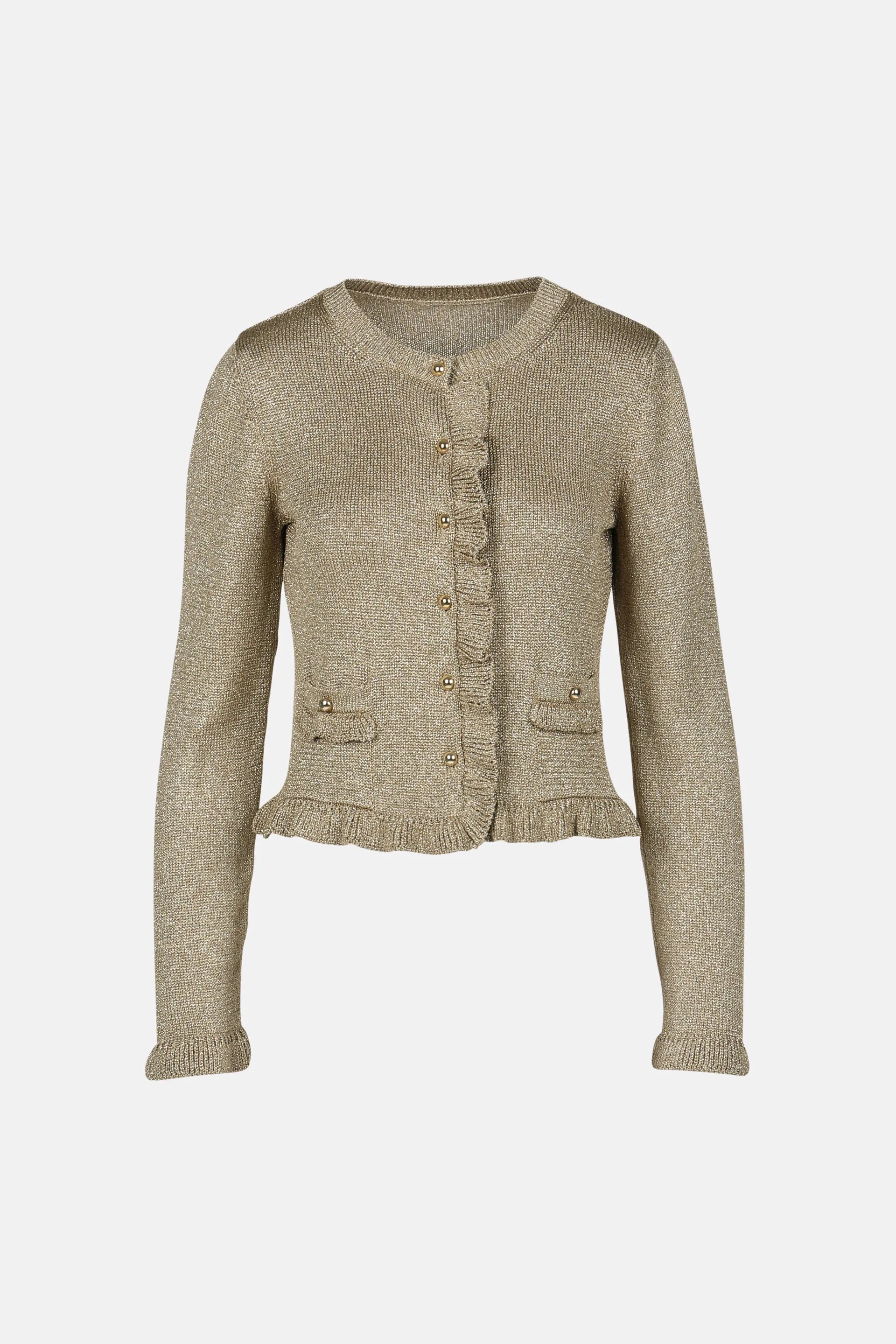 Luisa Spagnoli_Gold_Zandra - Bon Ton Knit Cardigan_ZANDRA_0428_06