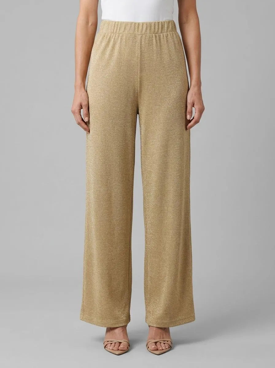 Luisa Spagnoli Oro Vecchio Women Zavorra - Lurex Relaxed-Fit Trousers SKU: ZAVORRA B_3434 Image 00