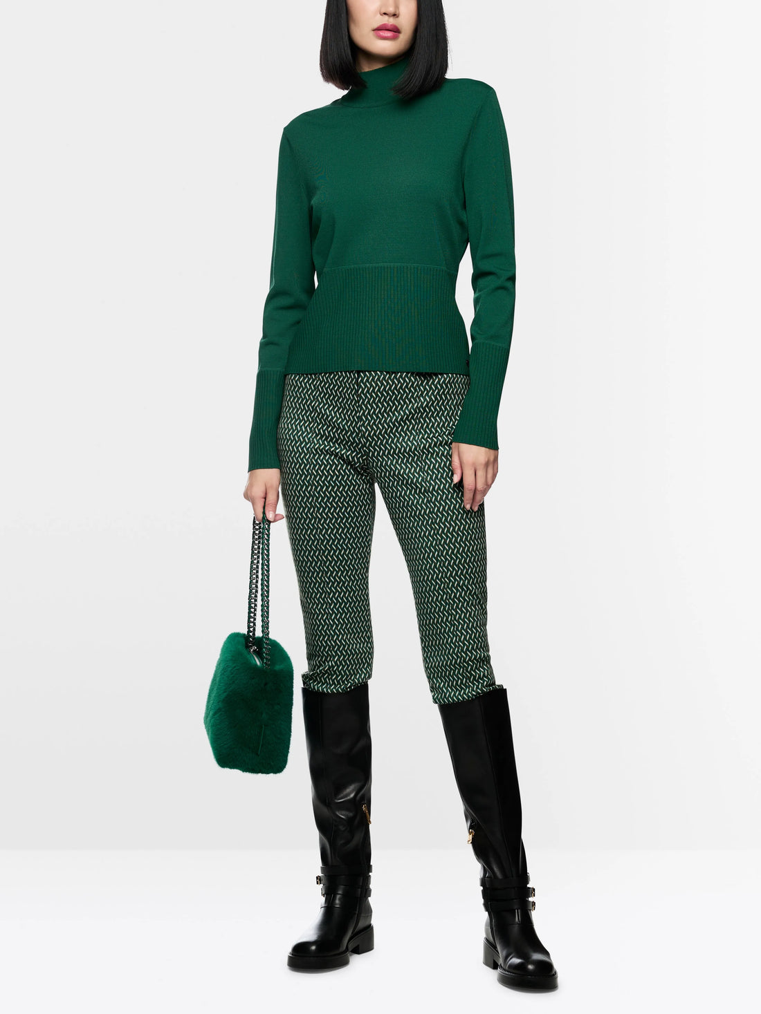 Marccain_Dark Jade Green_Rethink Together Fine Knit Jumper_ZC 41.40 M43_556_01