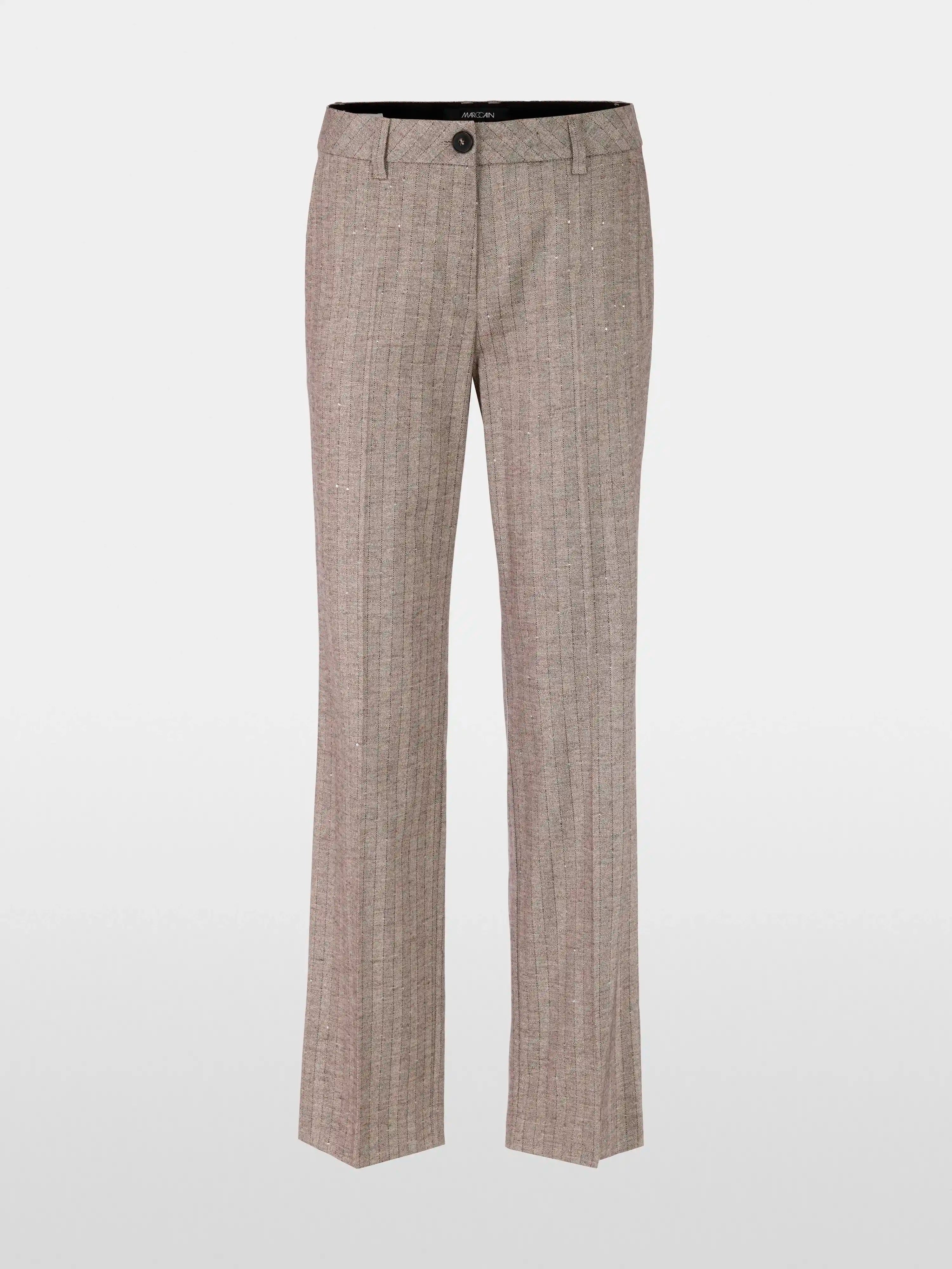 Marc Cain_Soft Charcoal_FENDOU Striped Trousers_ZC 81.25 W73_836_06