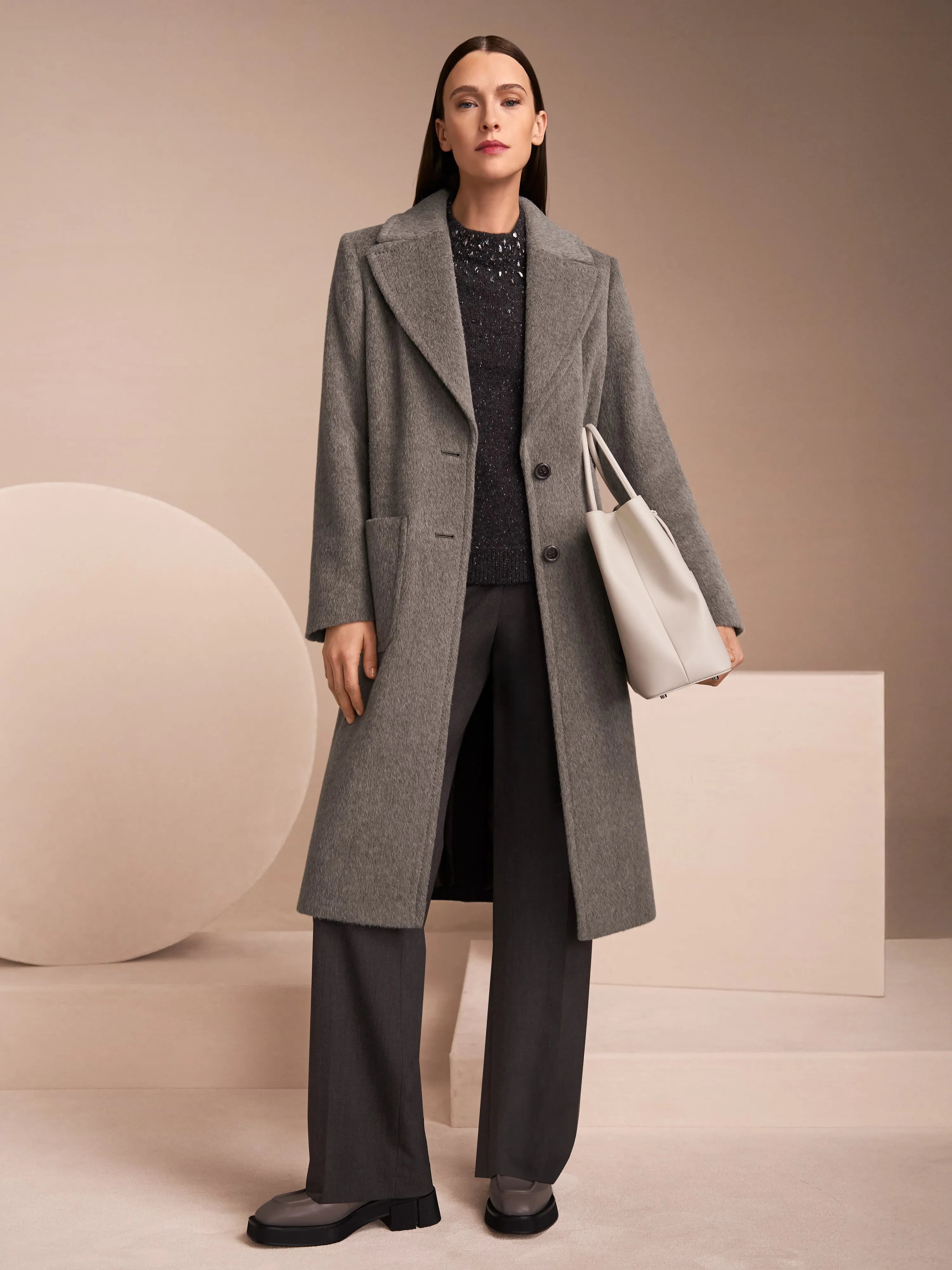 Marc Cain_Flannel_WUKARI Wide Trousers with High Waist_ZC 81.27 W77_842_08